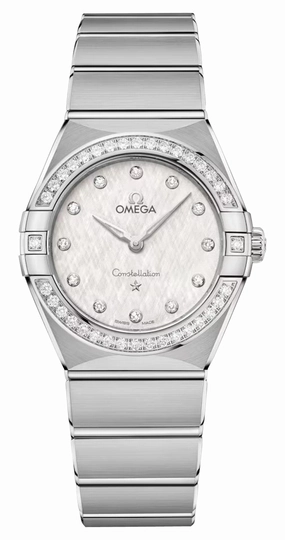 Omega Constellation Stainless Steel Silver Dial Diamonds Quartz Womens Watch 131.15.28.60.52.001
