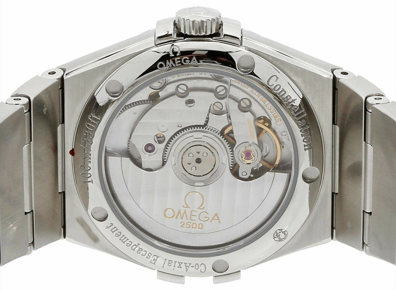 Omega Constellation Steel & Diamond Automatic Womens Watch Silver Dial Date 123.15.35.20.52.001