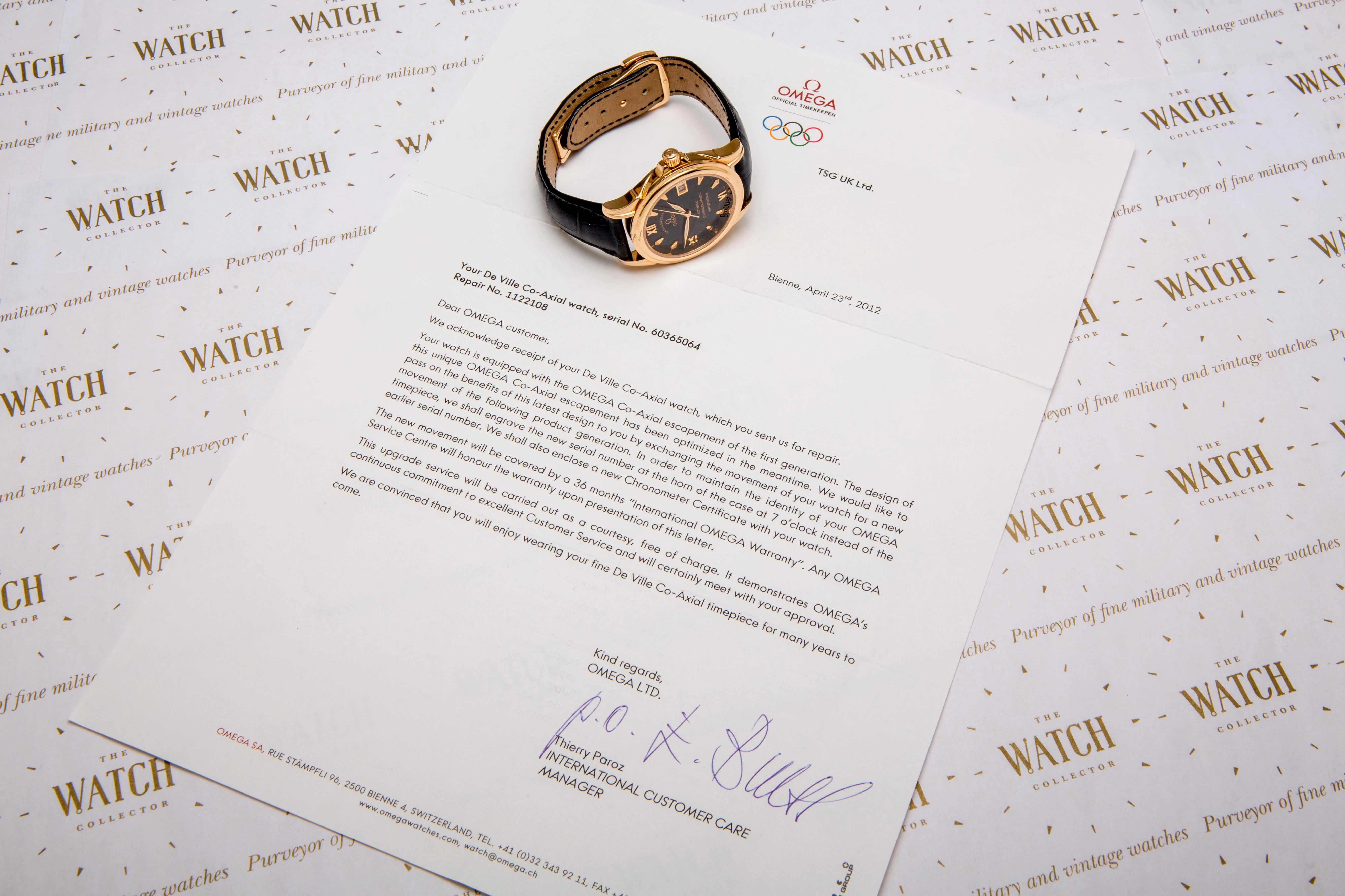 Omega De vIlle Co Axial Ltd edition SOLD