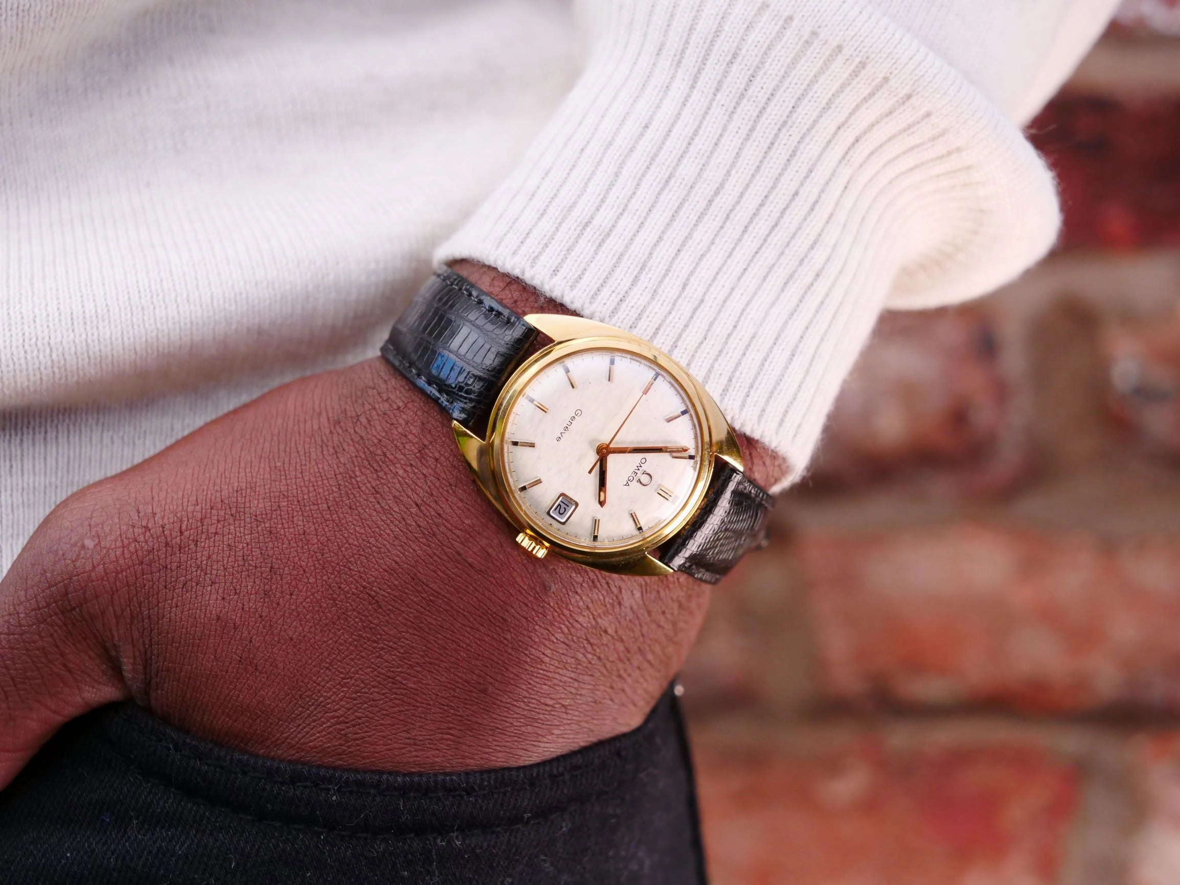 Omega Geneve 18ct gold