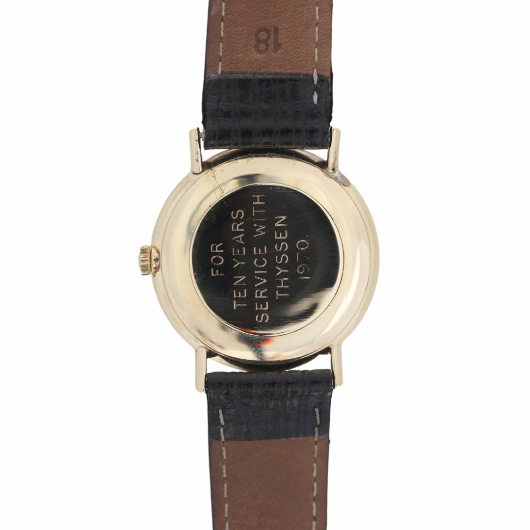 Omega Geneve 9k Gold Linen Dial, 1969