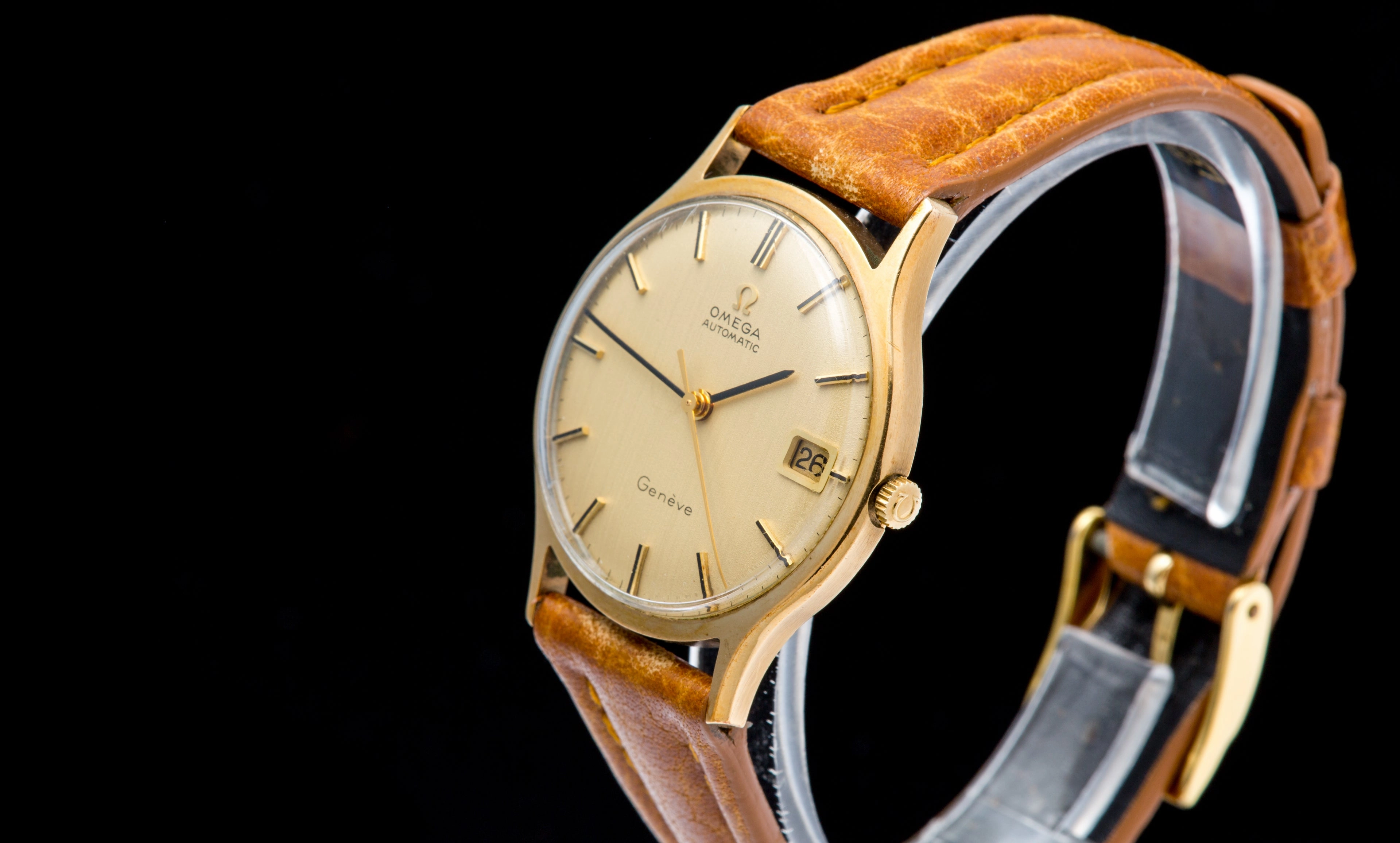 Omega Genve 9ct gold automatic