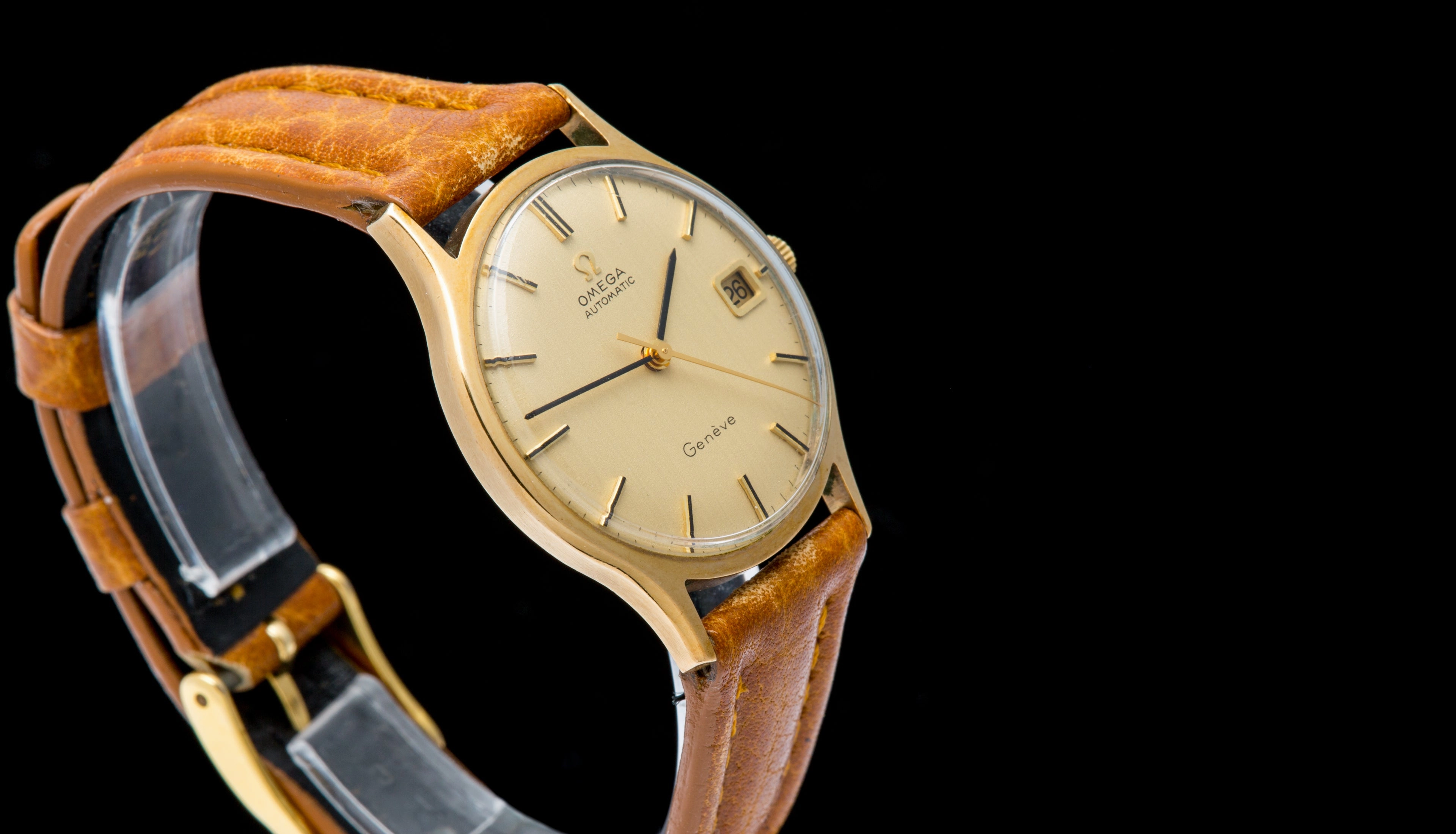 Omega Genve 9ct gold automatic