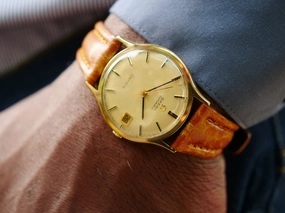 Omega Genve 9ct gold automatic