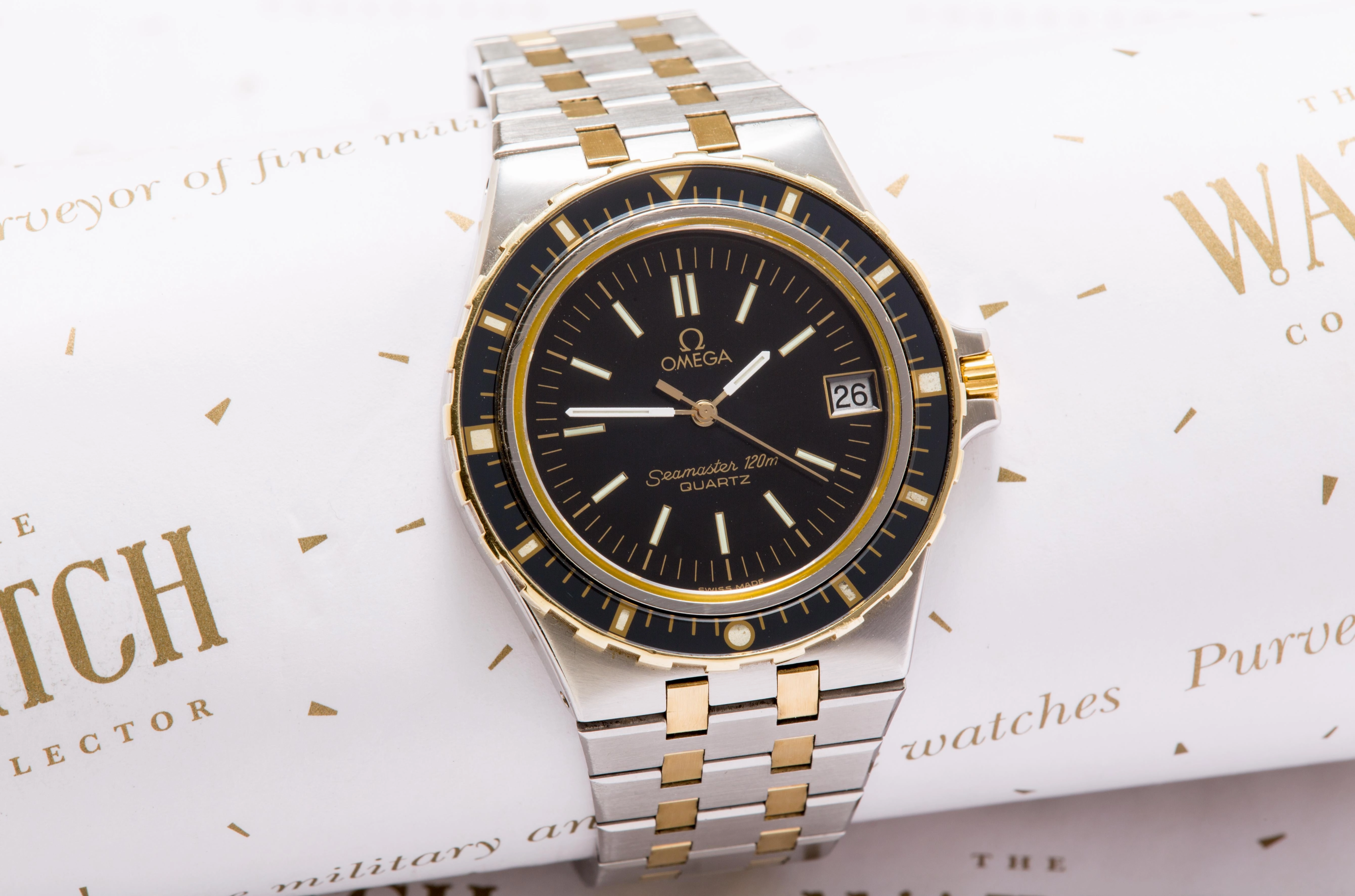 Omega Seamaster 120 Jacques Mayol two tone stainless steel/ 18K SOLD