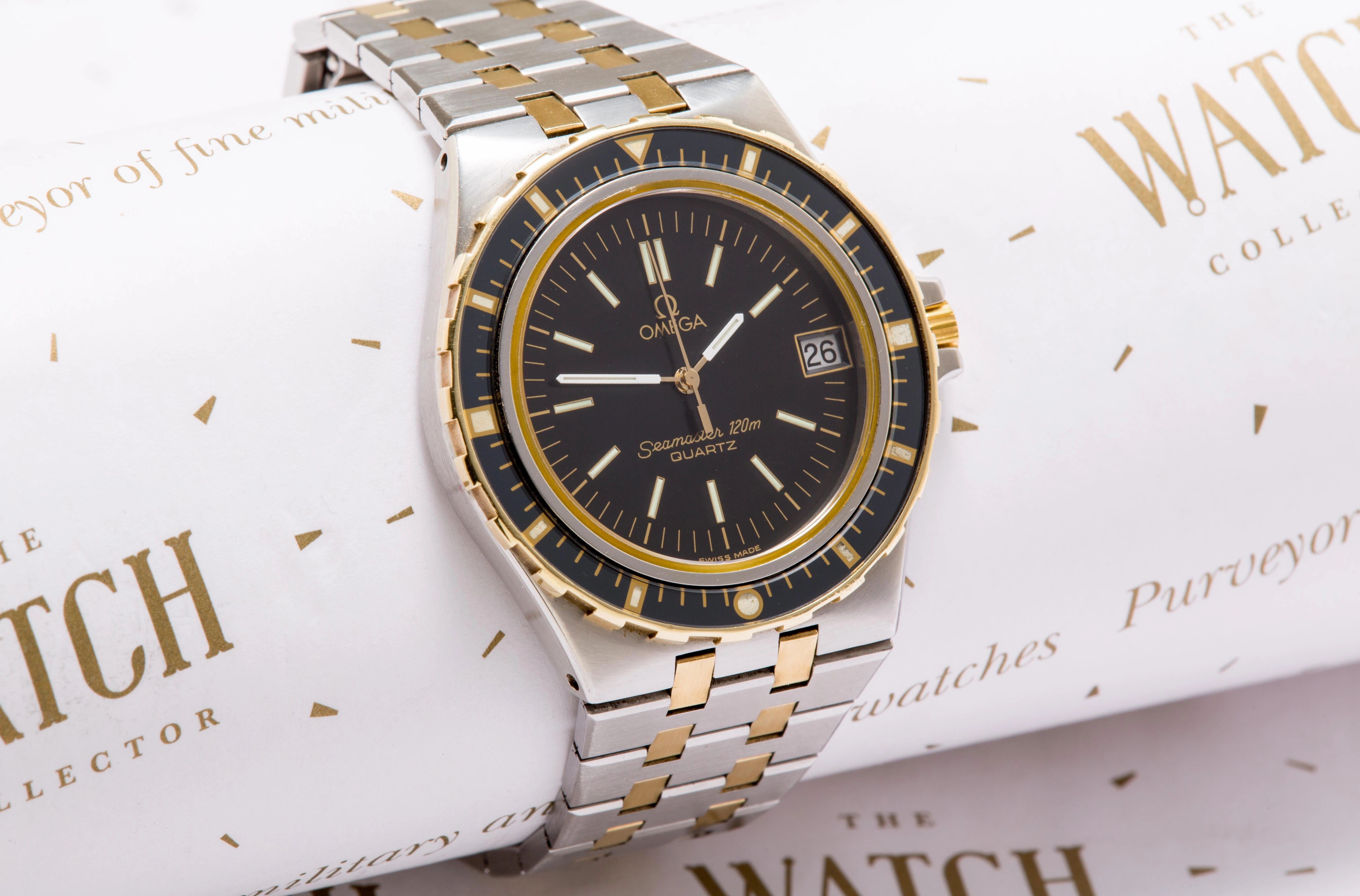 Omega Seamaster 120 Jacques Mayol two tone stainless steel/ 18K SOLD