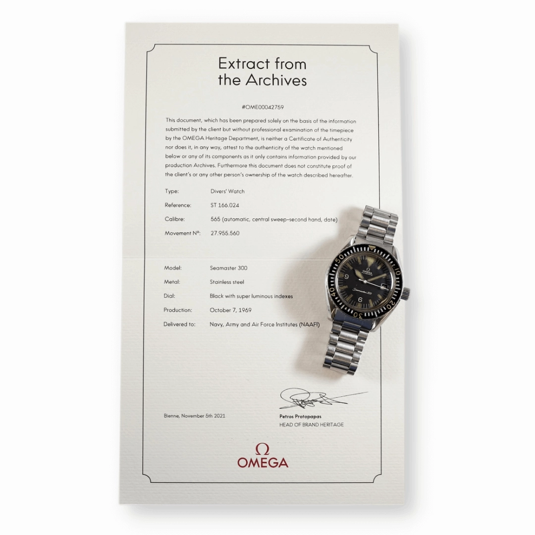 Omega Seamaster 300 Big Triangle 166.024, 1969