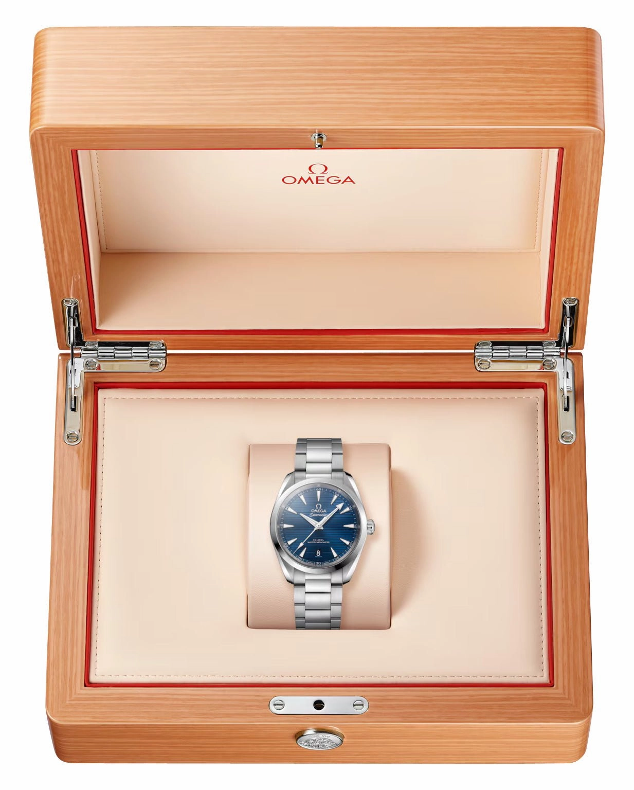 Omega Seamaster Aqua Terra 150M Automatic Chronometer Stainless Steel Blue Dial Date Mens Watch 220.10.38.20.03.001