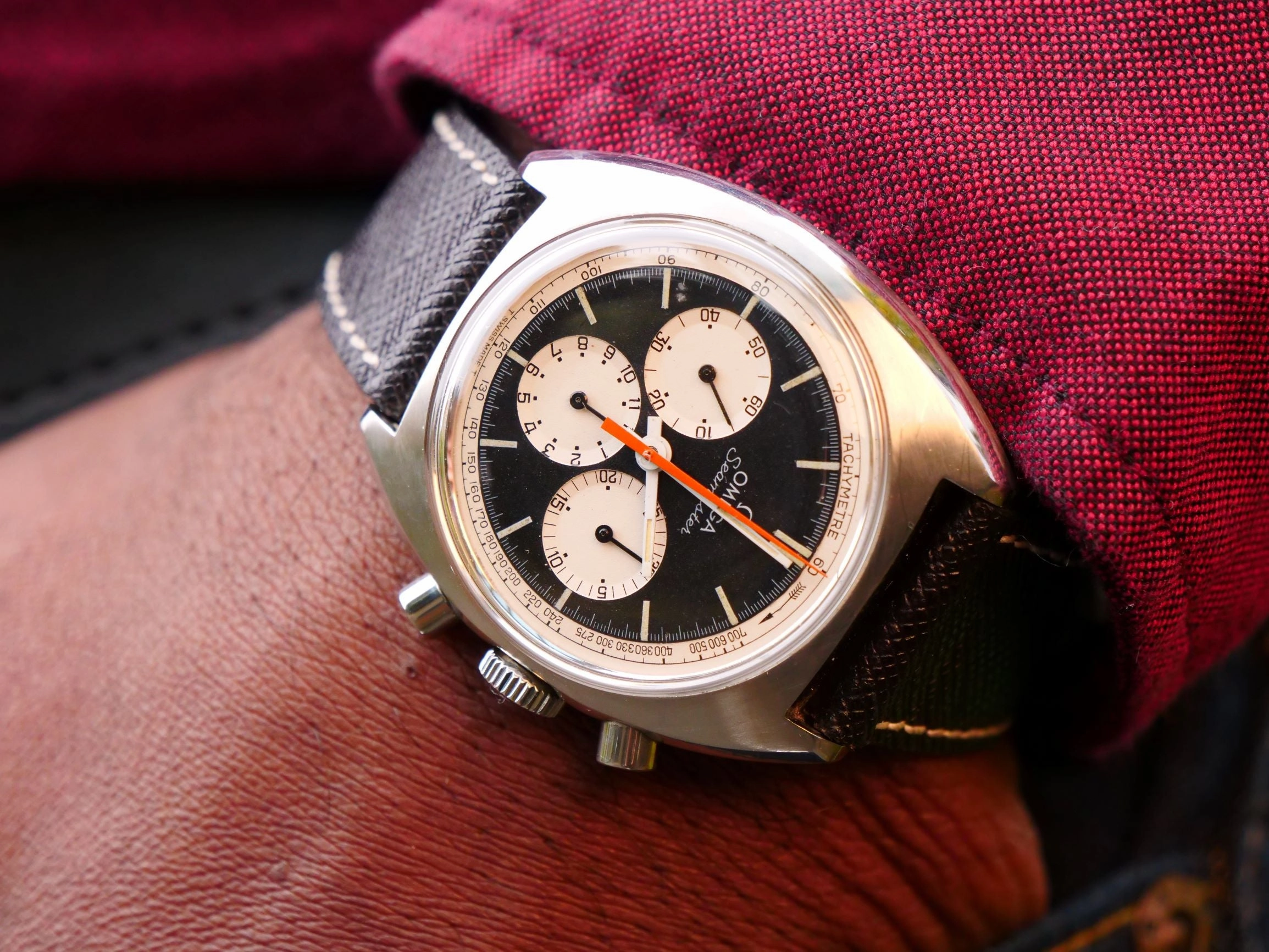 Omega Seamaster chronograph cal 321 Reverse Panda dial
