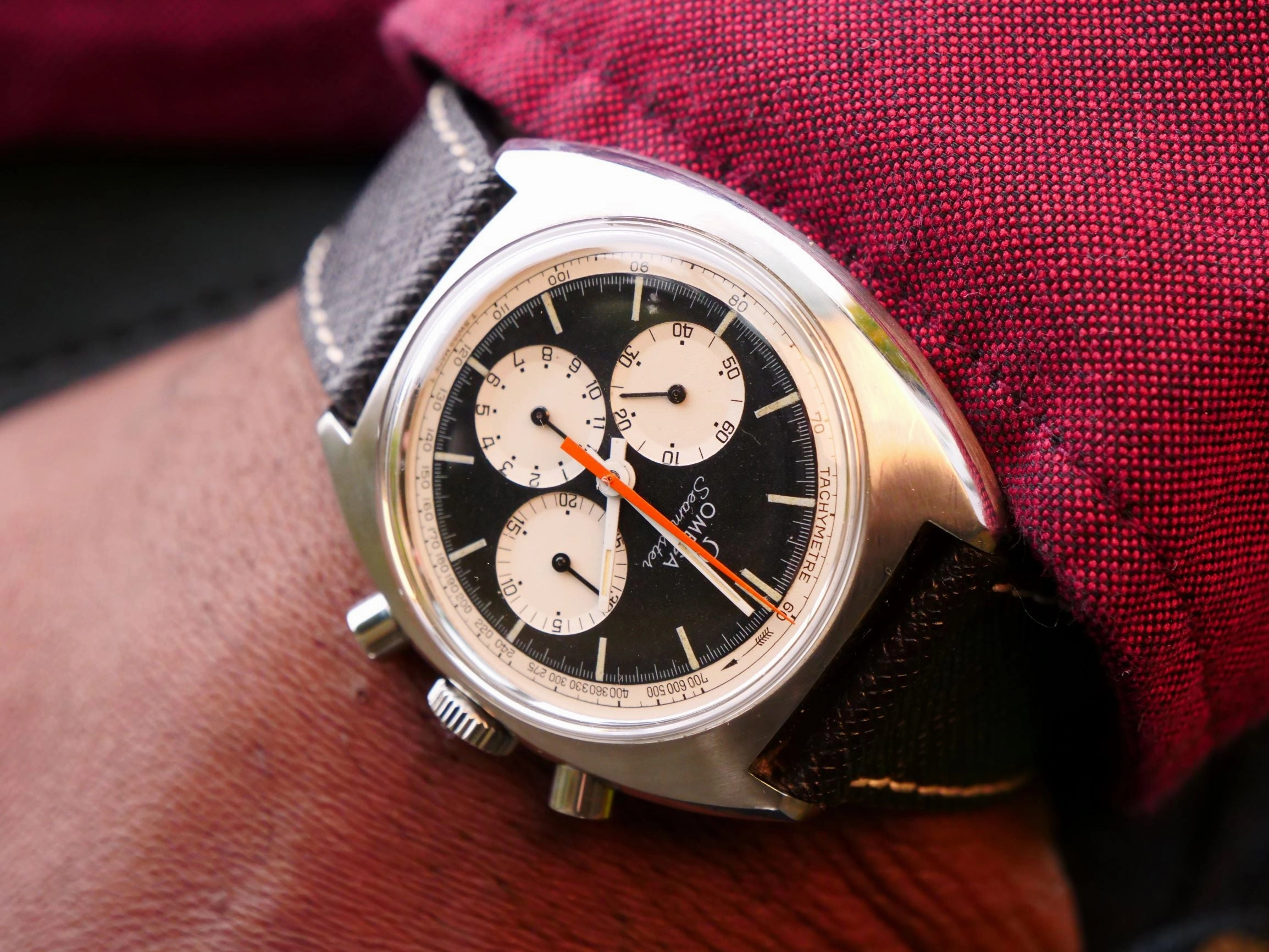 Omega Seamaster chronograph cal 321 Reverse Panda dial
