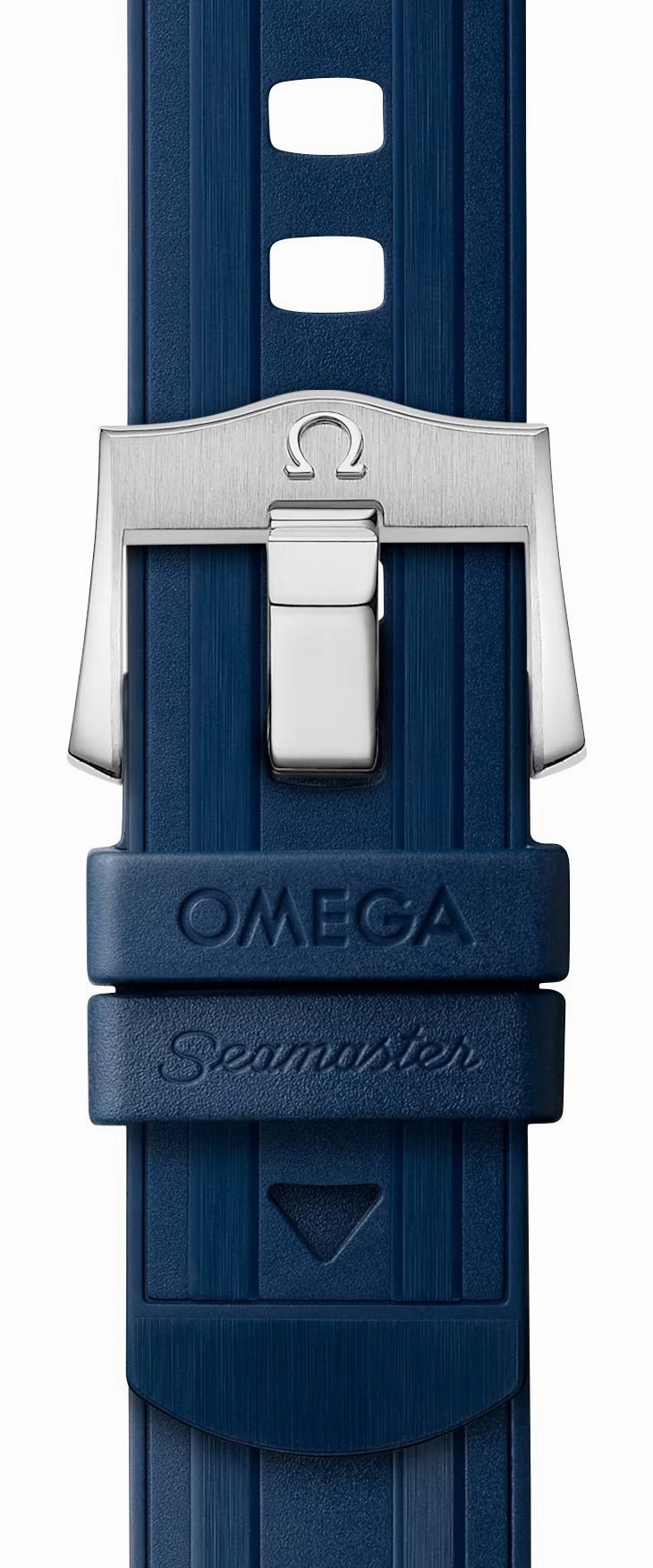 Omega Seamaster Diver 300M Automatic Chronometer Stainless Steel Blue Dial Blue Rubber Strap Date Mens Watch 210.32.42.20.03.001