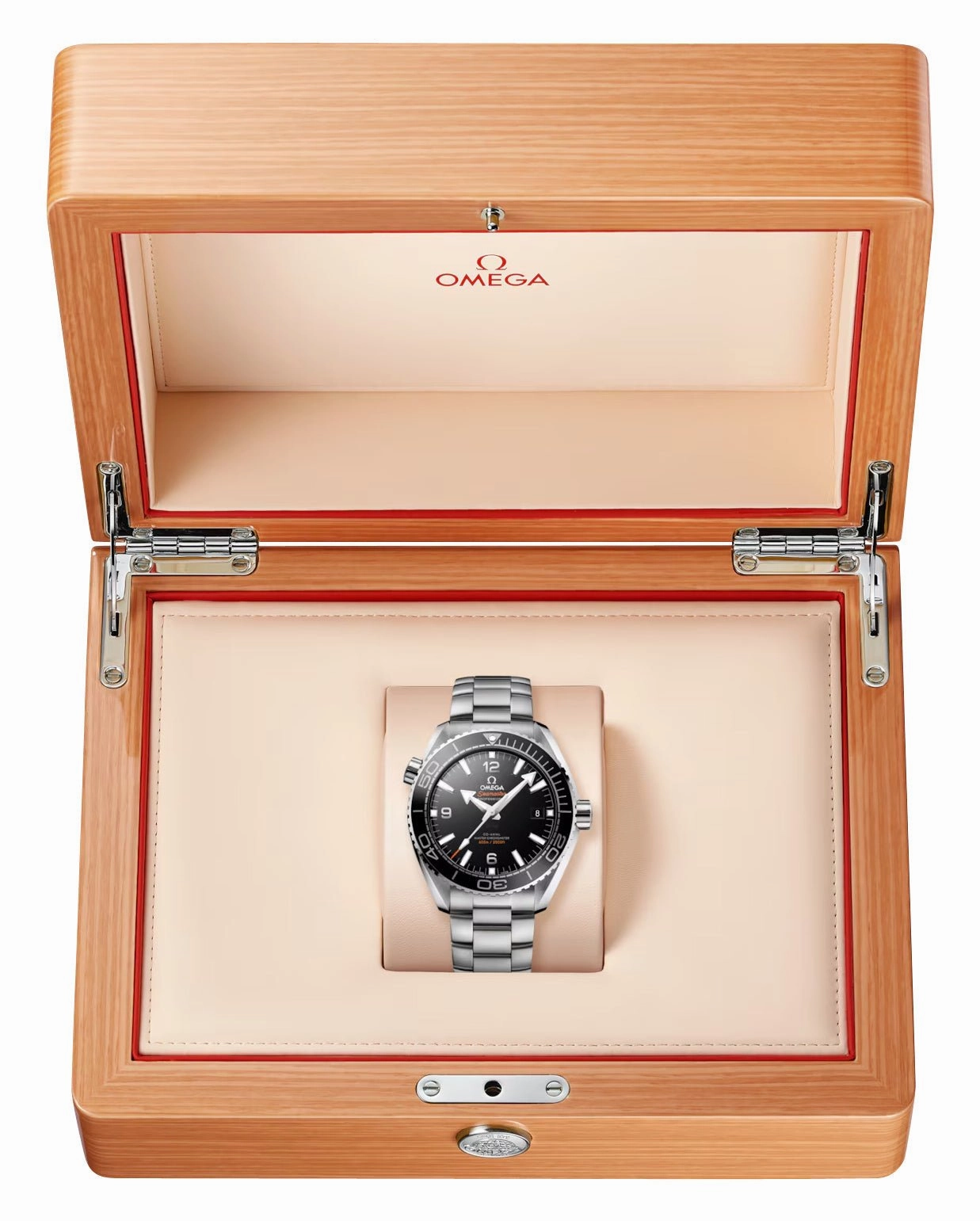 Omega Seamaster Planet Ocean 600M Automatic Chronometer Stainless Steel Black Dial Date Divers Mens Watch 215.30.44.21.01.001