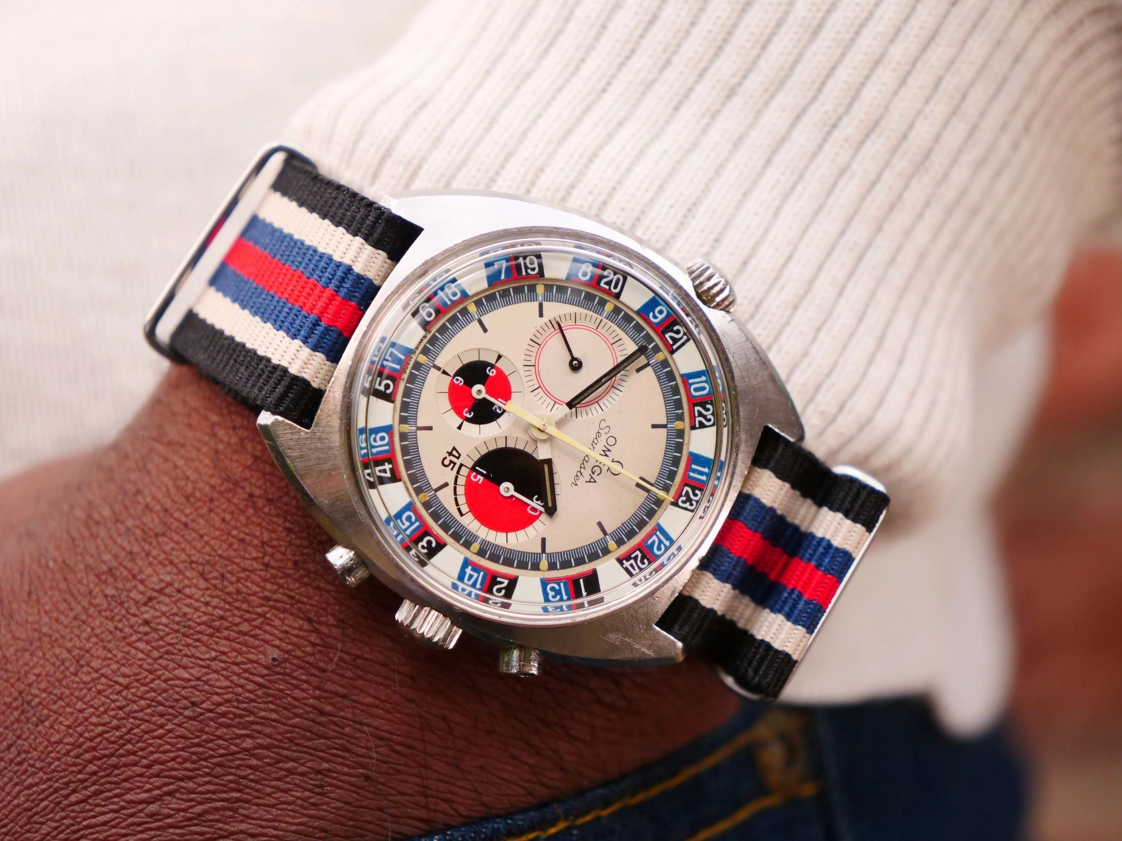 Omega Seamaster Soccer Time Exotic roulette bezel
