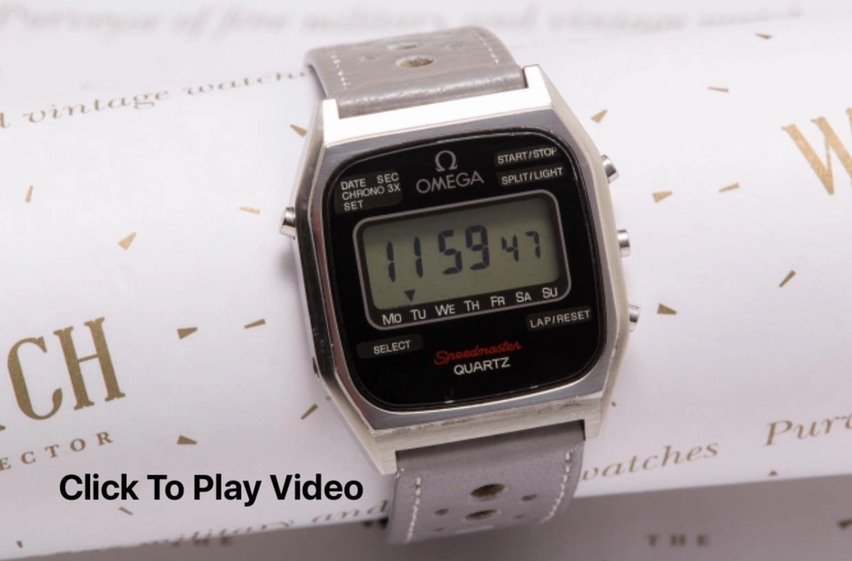 Omega Speedmaster LCD TV dial