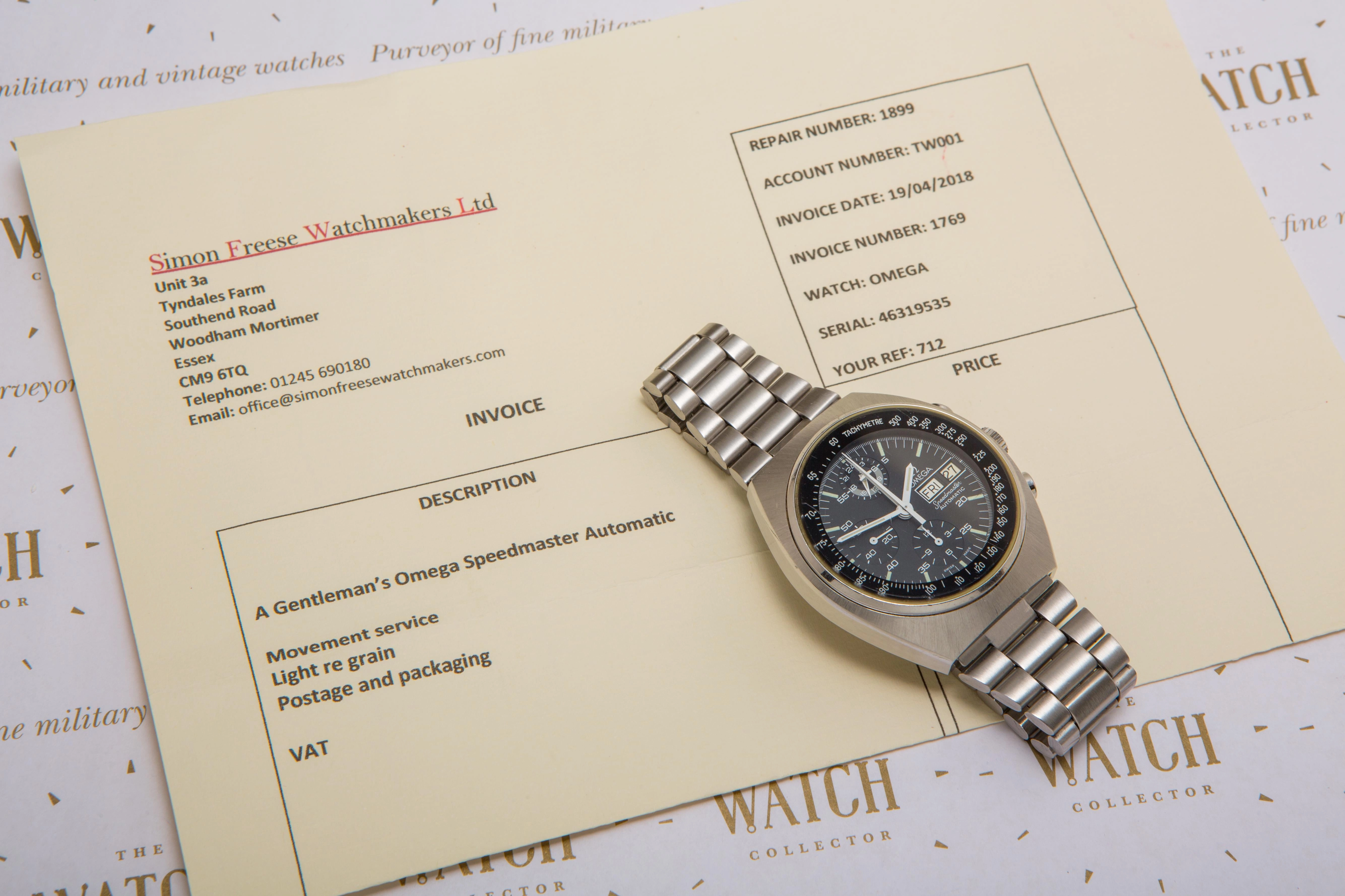 Omega Speedmaster Mk 4.5 Automatic SOLD