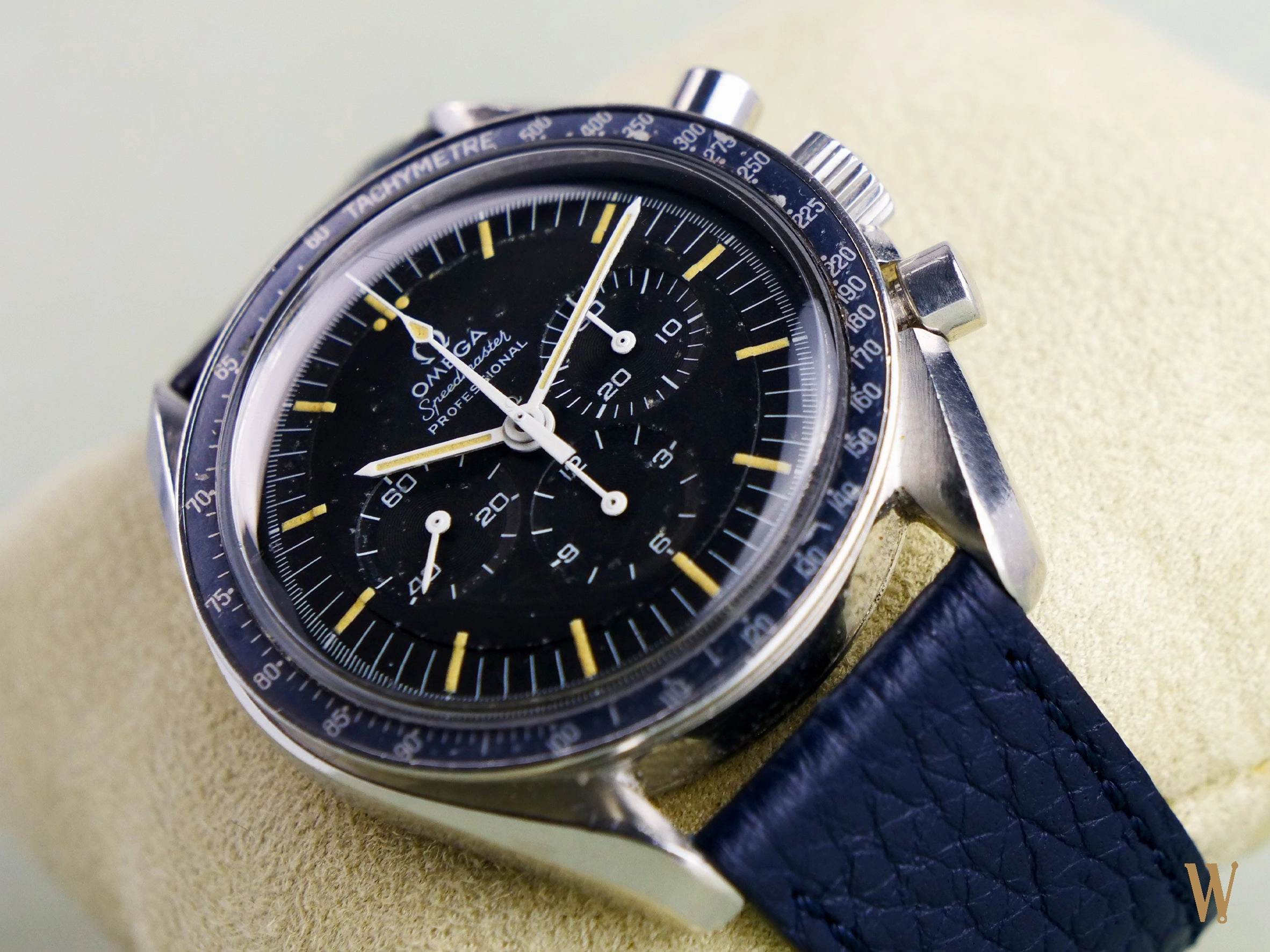 Omega Speedmaster Professional with Rare Faded Grey/Blue "220" Bezel  A Collectors Dream