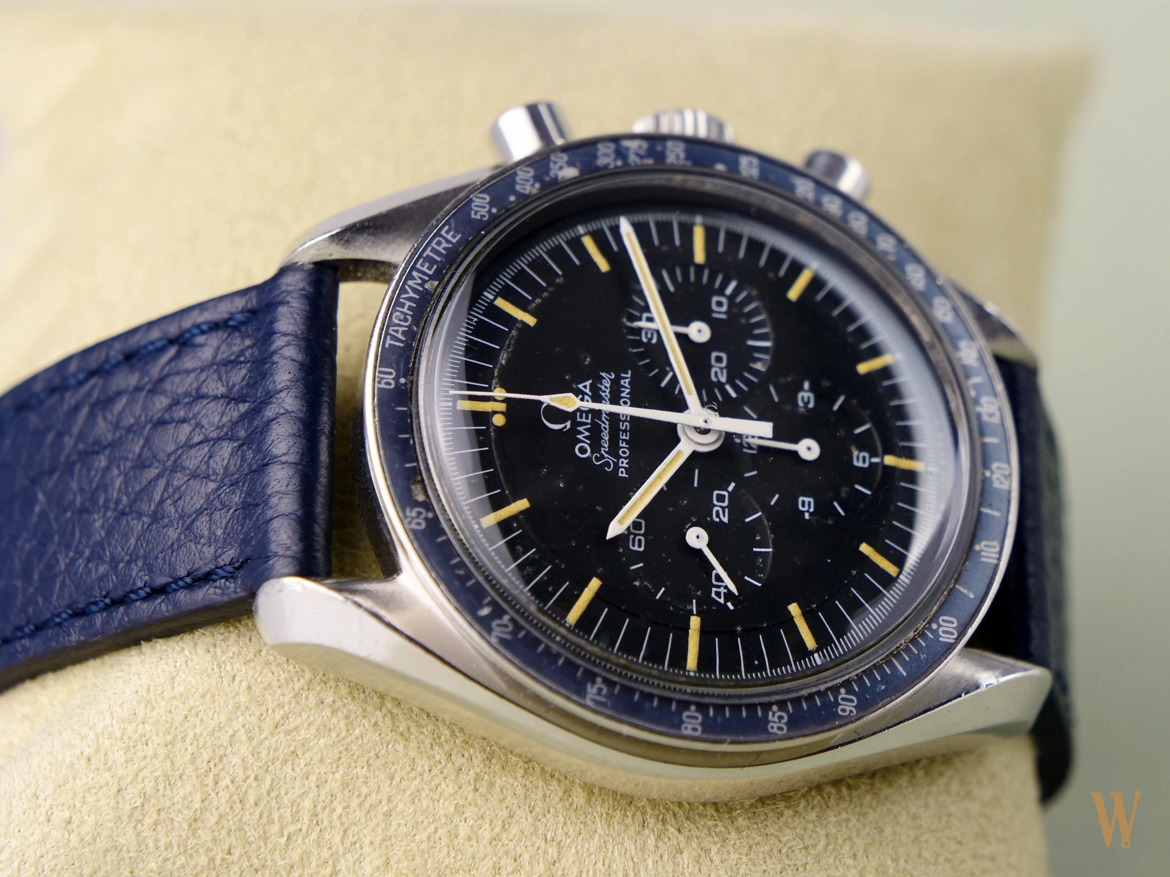 Omega Speedmaster Professional with Rare Faded Grey/Blue "220" Bezel  A Collectors Dream