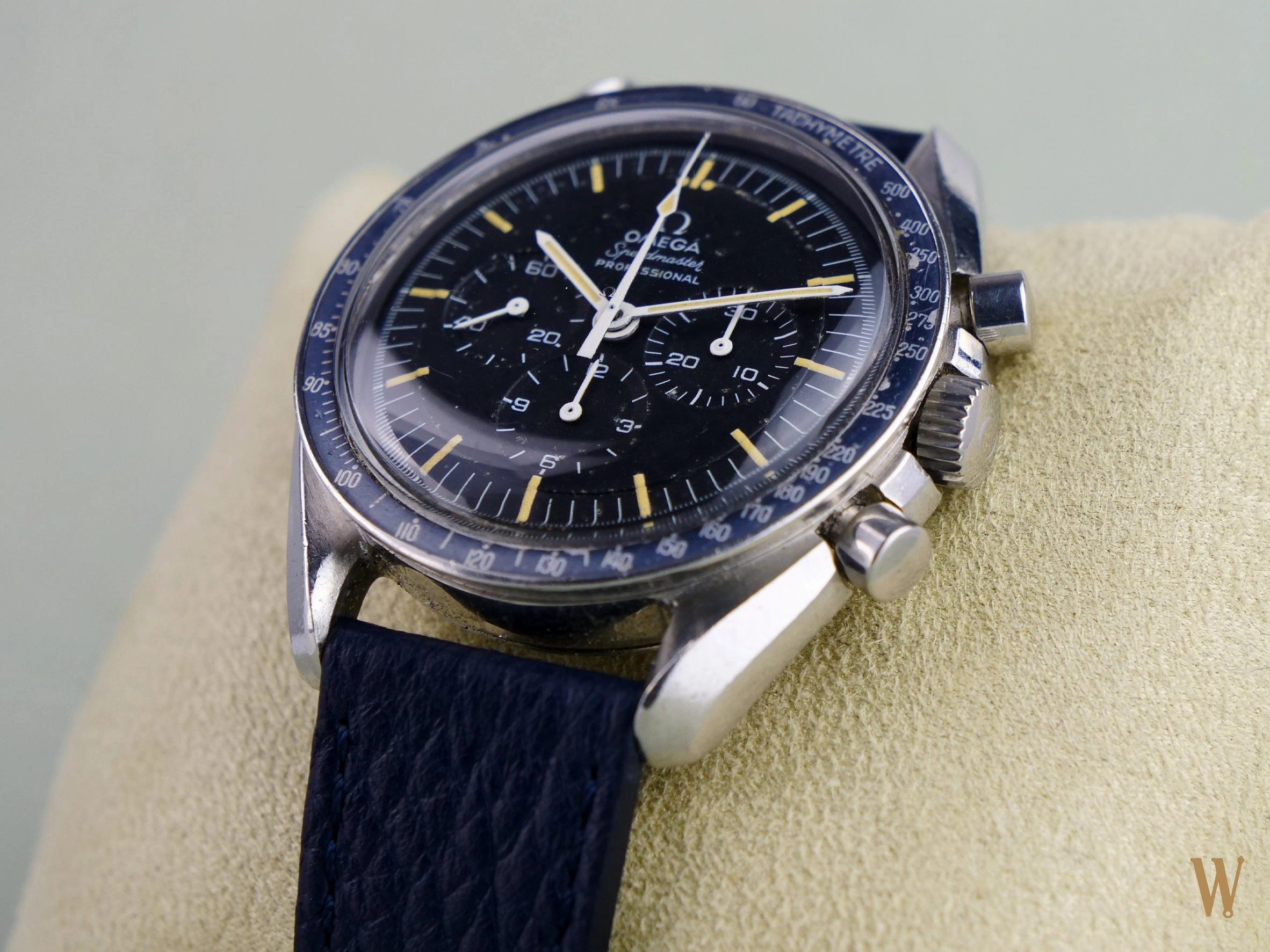 Omega Speedmaster Professional with Rare Faded Grey/Blue "220" Bezel  A Collectors Dream