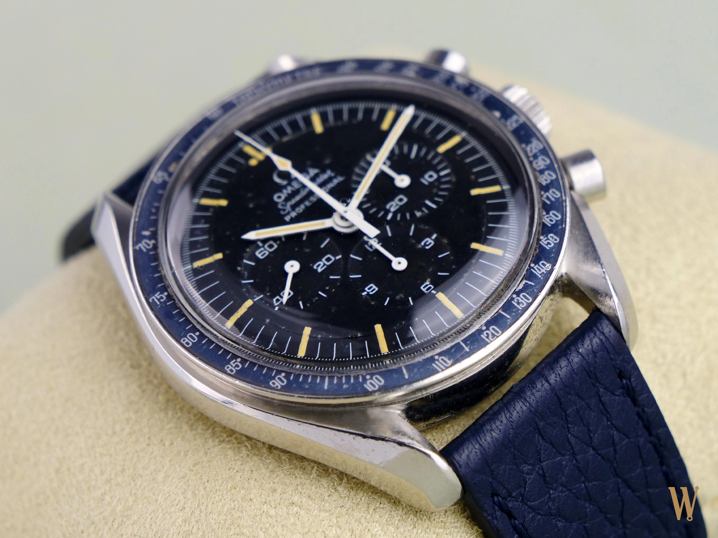 Omega Speedmaster Professional with Rare Faded Grey/Blue "220" Bezel  A Collectors Dream