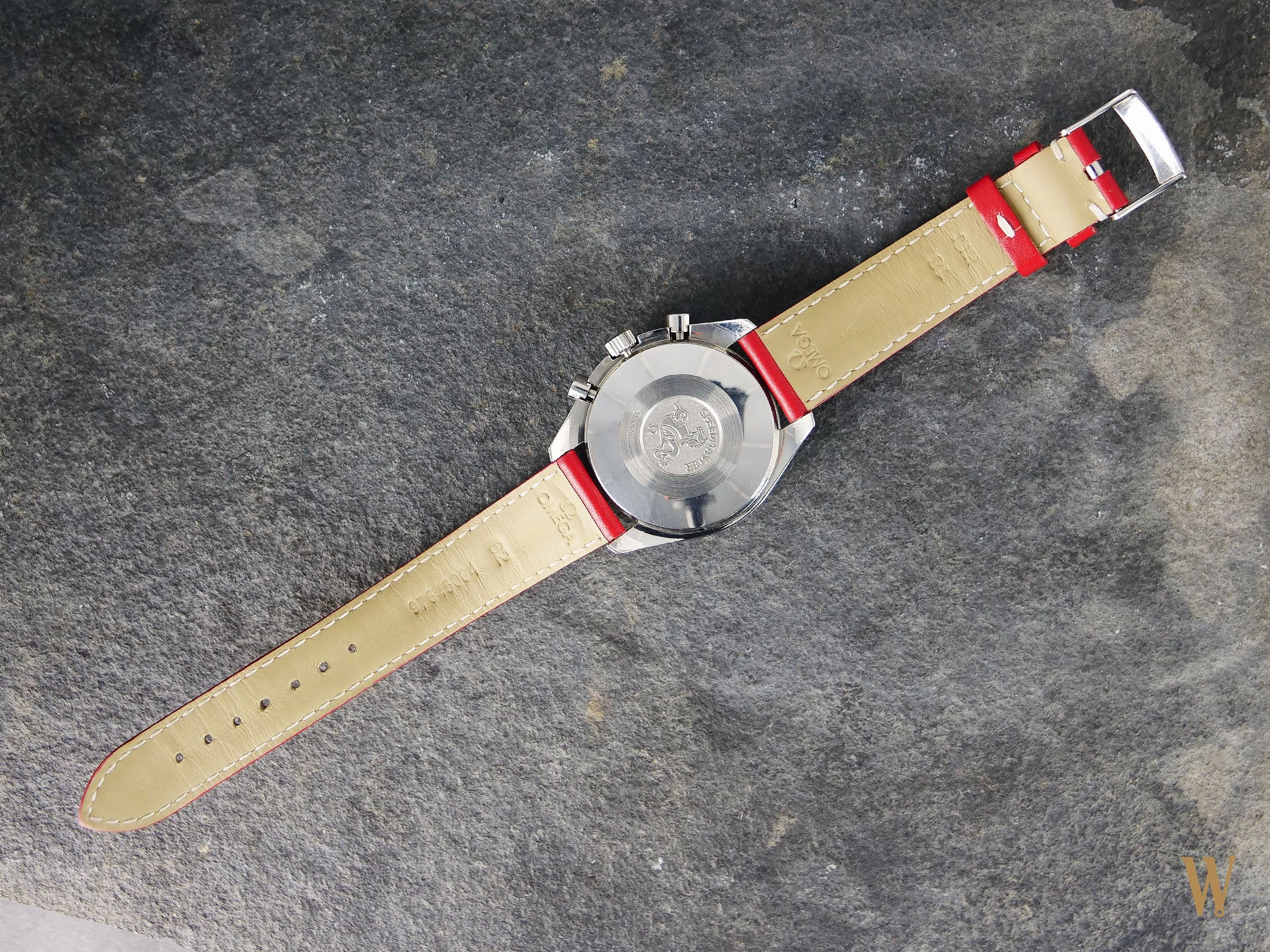 Omega Speedmaster Reduced Red Schumacher Chronograph
