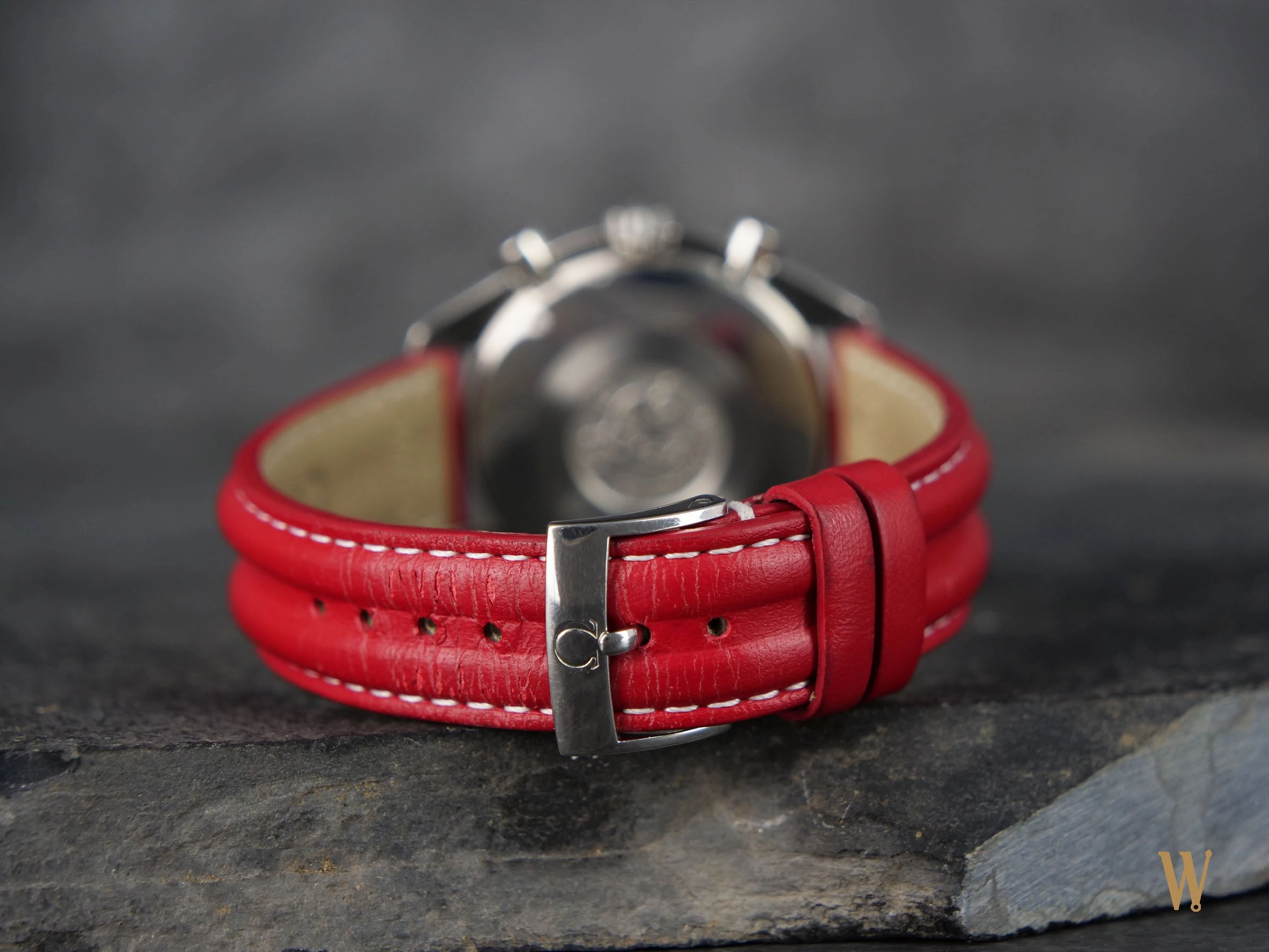 Omega Speedmaster Reduced Red Schumacher Chronograph