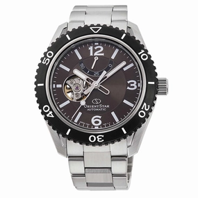 Orient Men's Automatic Watch - Star Open Heart Brown Dial Bracelet | RA-AT0102Y00B