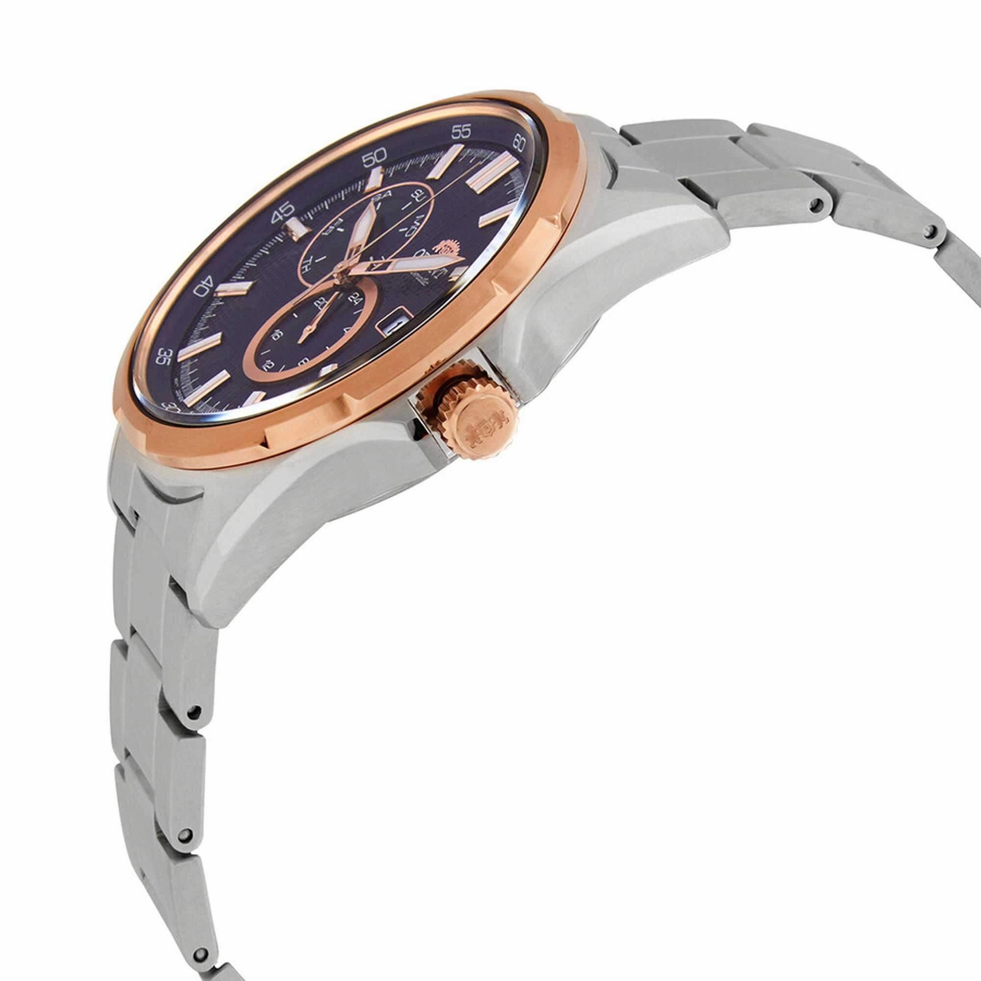Orient Men's Watch - Defender Automatic Blue Dial Rose Gold Tone Bezel | RA-AK0601L10A