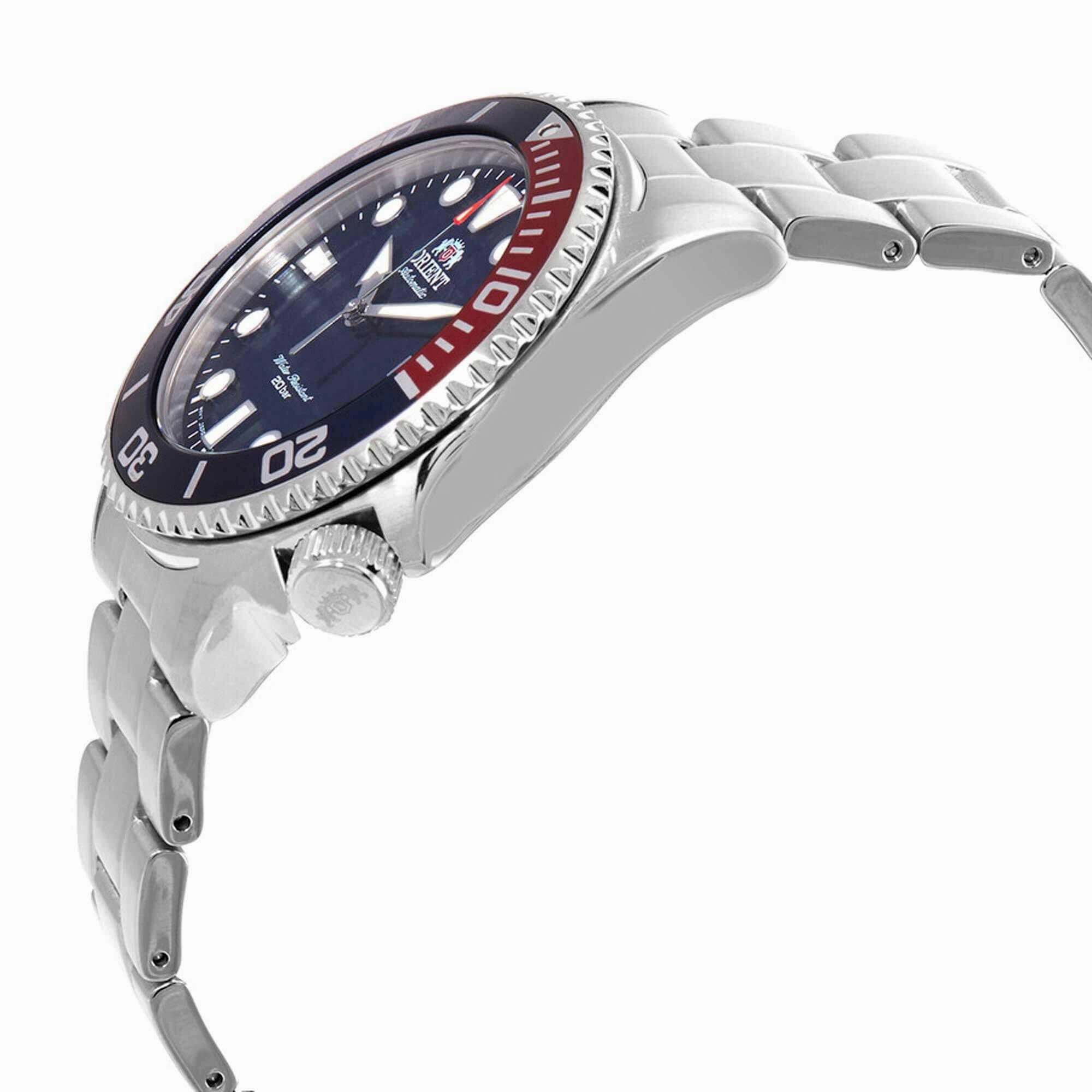 Orient Men's Watch - Triton Divers Blue and Red Rotating Bezel | RA-AC0K03L10B