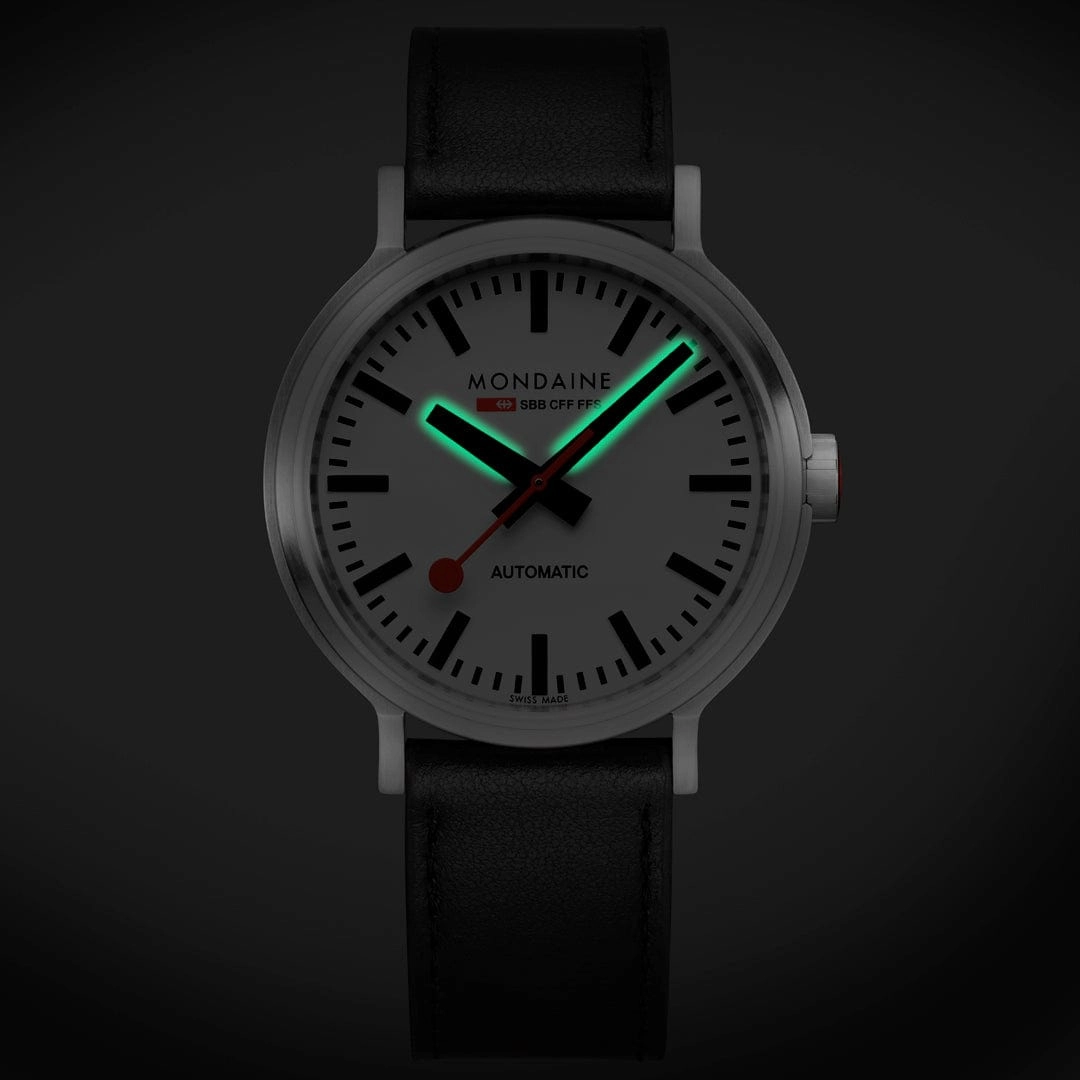 Original Automatic, Automatic Movement, Black Vegan Leather Watch, 41mm