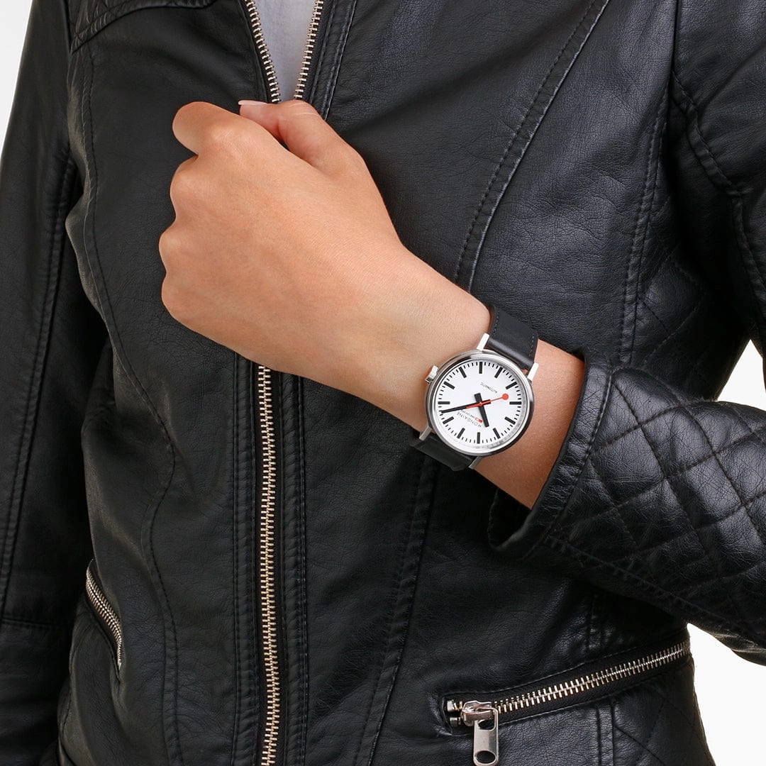 Original Automatic, Automatic Movement, Black Vegan Leather Watch, 41mm