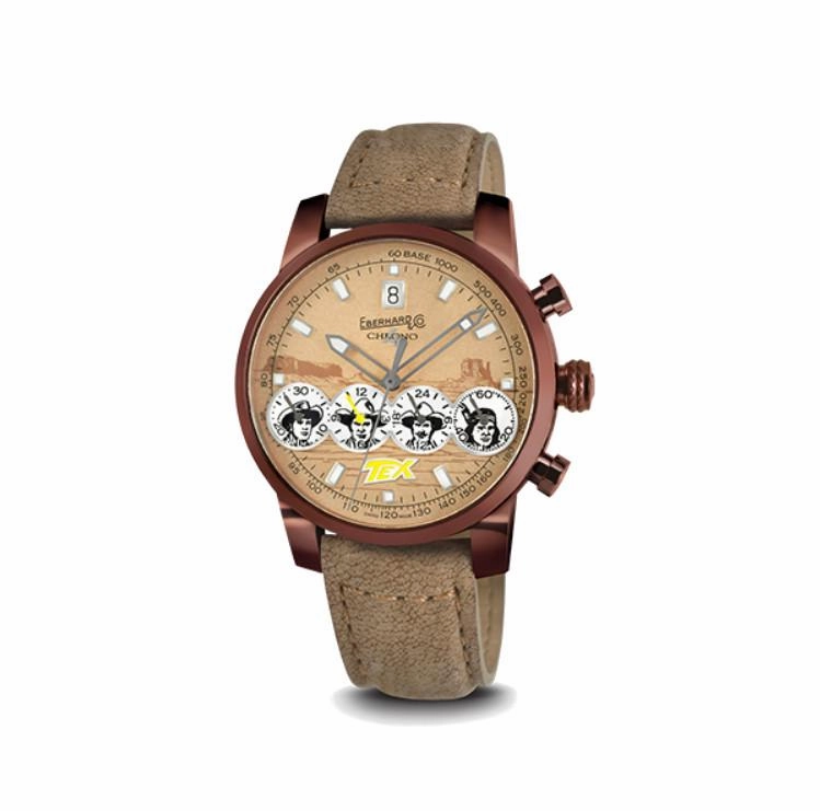 Orologio Eberhard Chrono 4 Pards Tex in Edizione Limitata con cassa rivestita in DLC