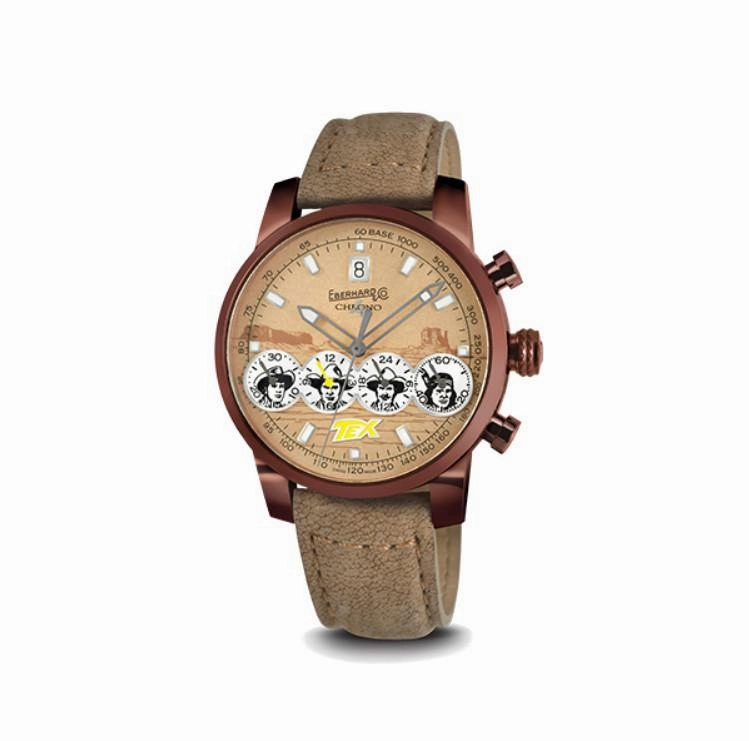 Orologio Eberhard Chrono 4 Pards Tex in Edizione Limitata con cassa rivestita in DLC