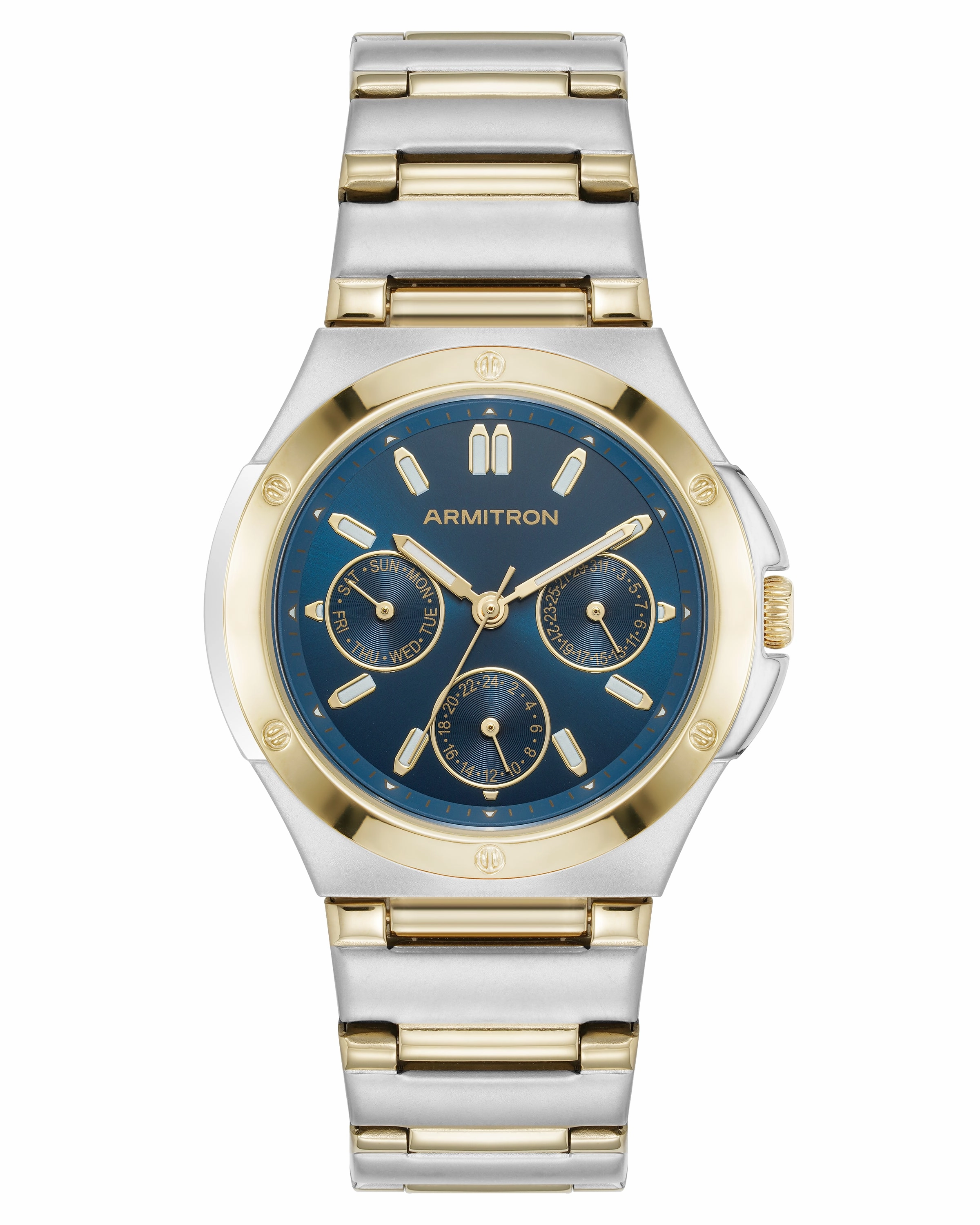 Parker? | 38mm, Two-Tone Gold & Silver/Navy