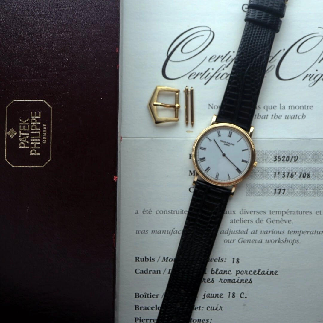 Patek Philippe Calatrava Ref. 3520/D, Year 1997 Men's Vintage Watch