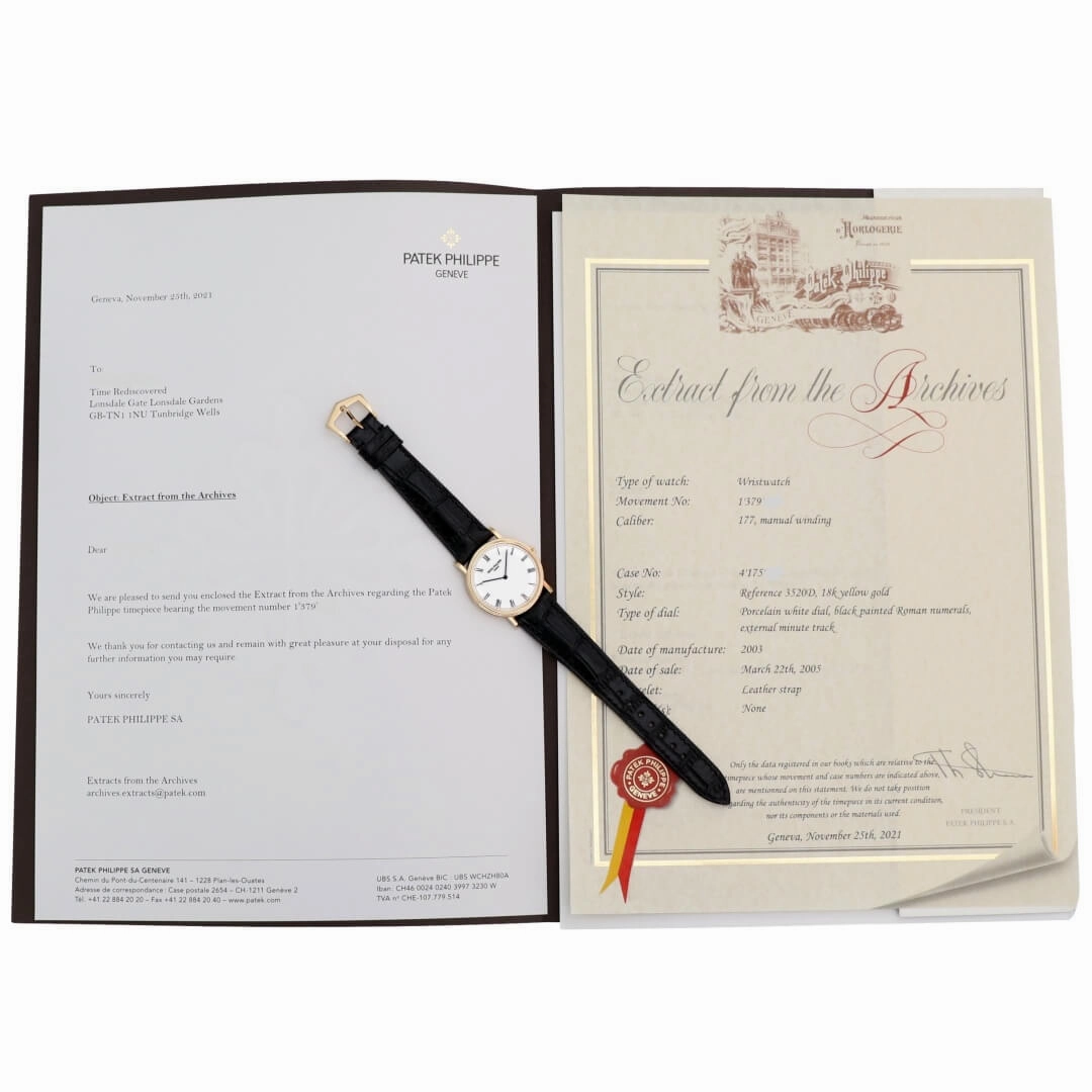 Patek Philippe Calatrava, Reference 3520