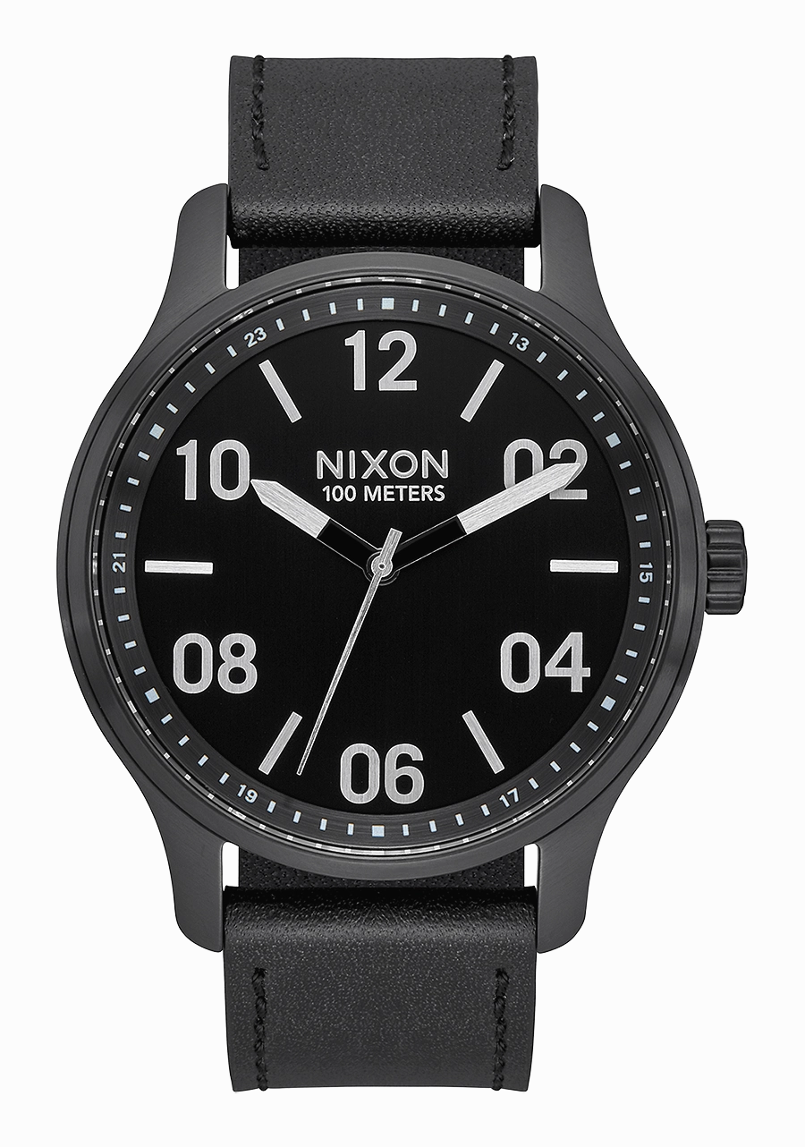 Patrol Leather - Black / Silver / Black
