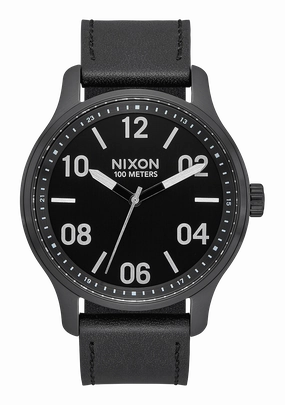 Patrol Leather - Black / Silver / Black
