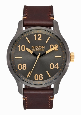 Patrol Leather - Gunmetal / Gold