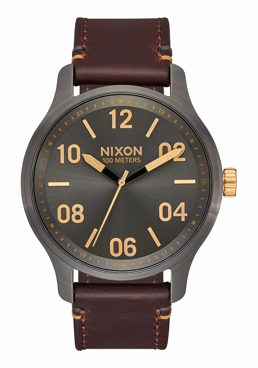 Patrol Leather - Gunmetal / Gold