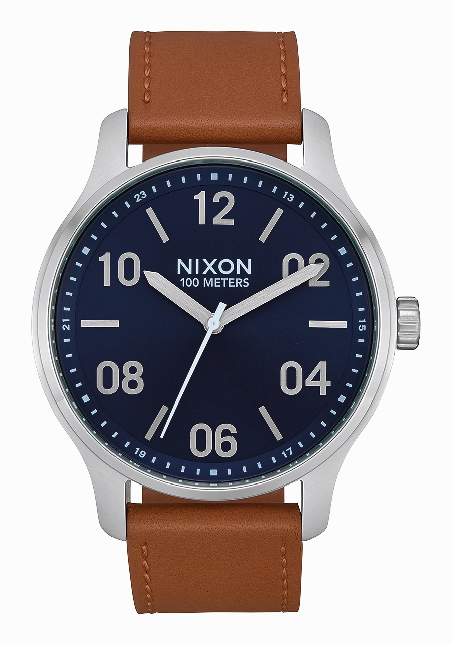 Patrol Leather - Navy / Saddle