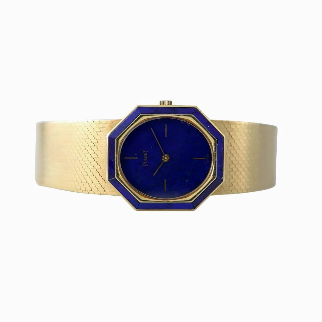 Piaget Ref. 9431-B2, Lapis Lazuli Dial, 18k Gold Ladies Vintage Watch