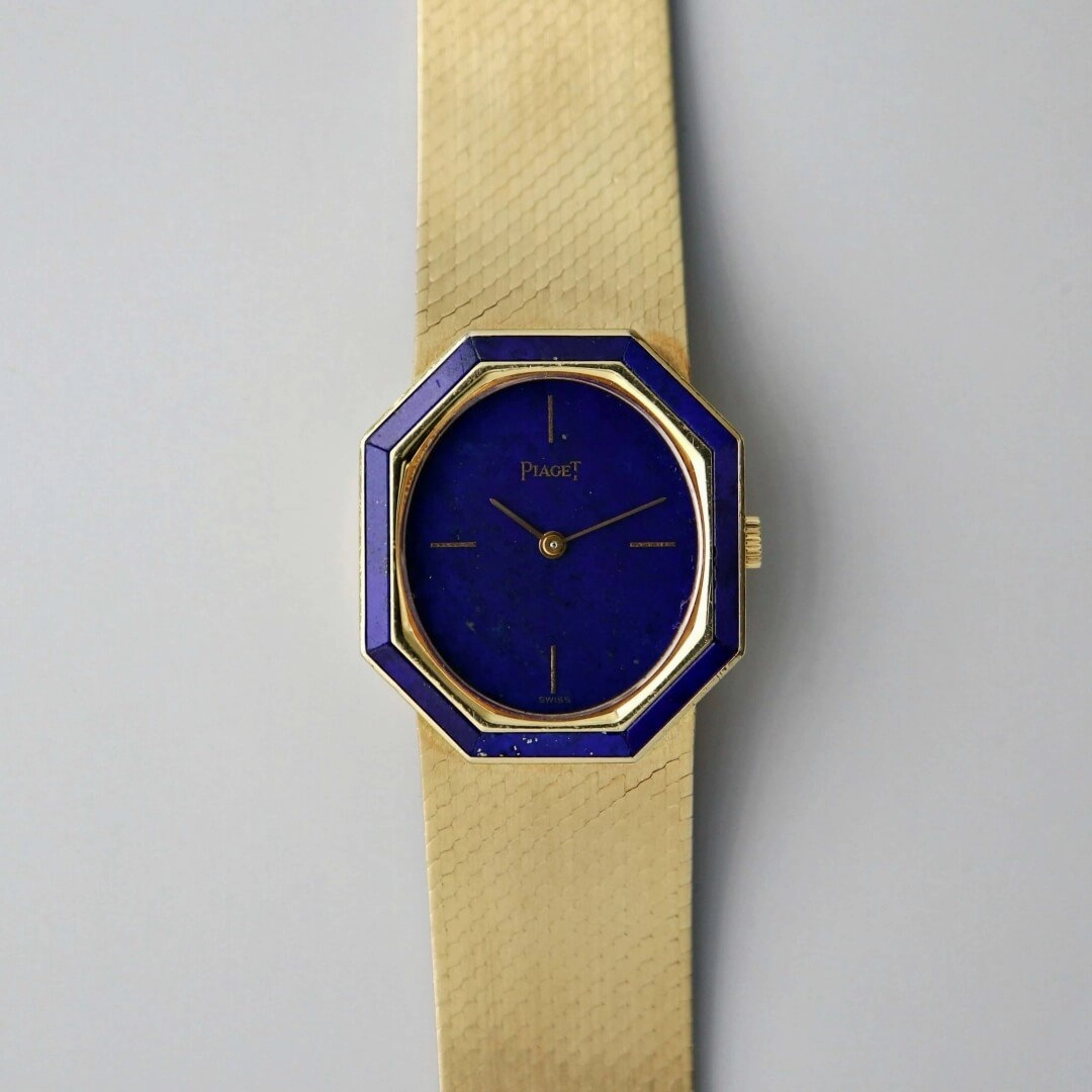 Piaget Ref. 9431-B2, Lapis Lazuli Dial, 18k Gold Ladies Vintage Watch