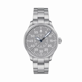 Pilot Basic Aachen MB Automatic 42mm - Grey on Bracelet