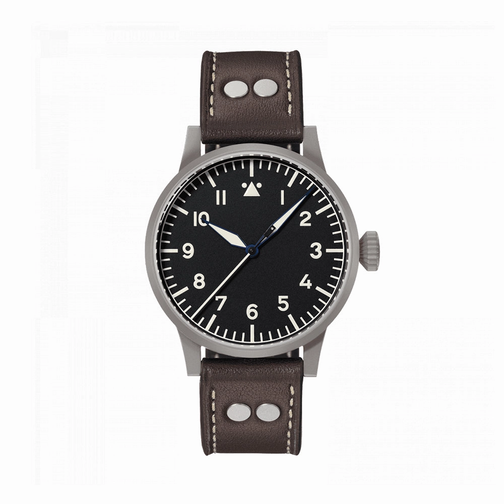 Pilot Original Mnster Automatic 42mm - Black on Leather Strap