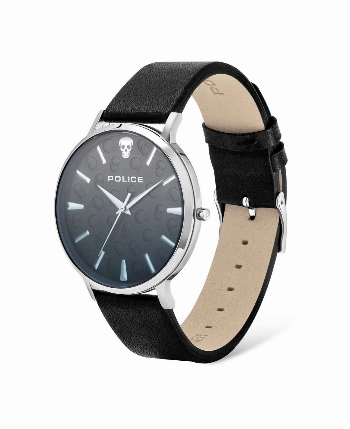 Police Tasman Black Leather Watch PL.16023JS/02