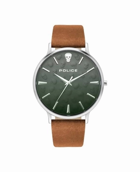 Police Tasman Brown Leather Watch PL.16023JS/13