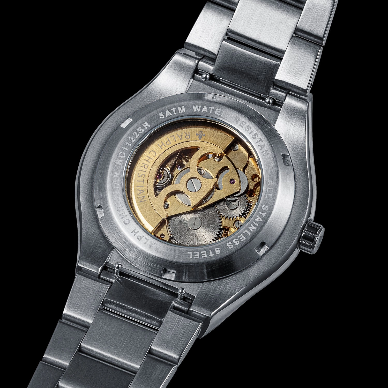 Prague Skeleton Automatic Deluxe - Silver   Silver Link Strap
