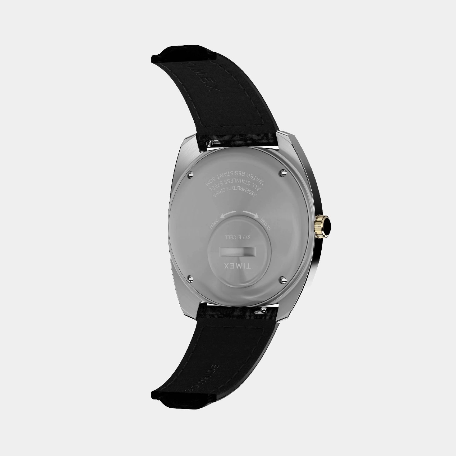 Q TIMEX Men Quartz Blue Dial Analog Leather Watch TW2W44800U9