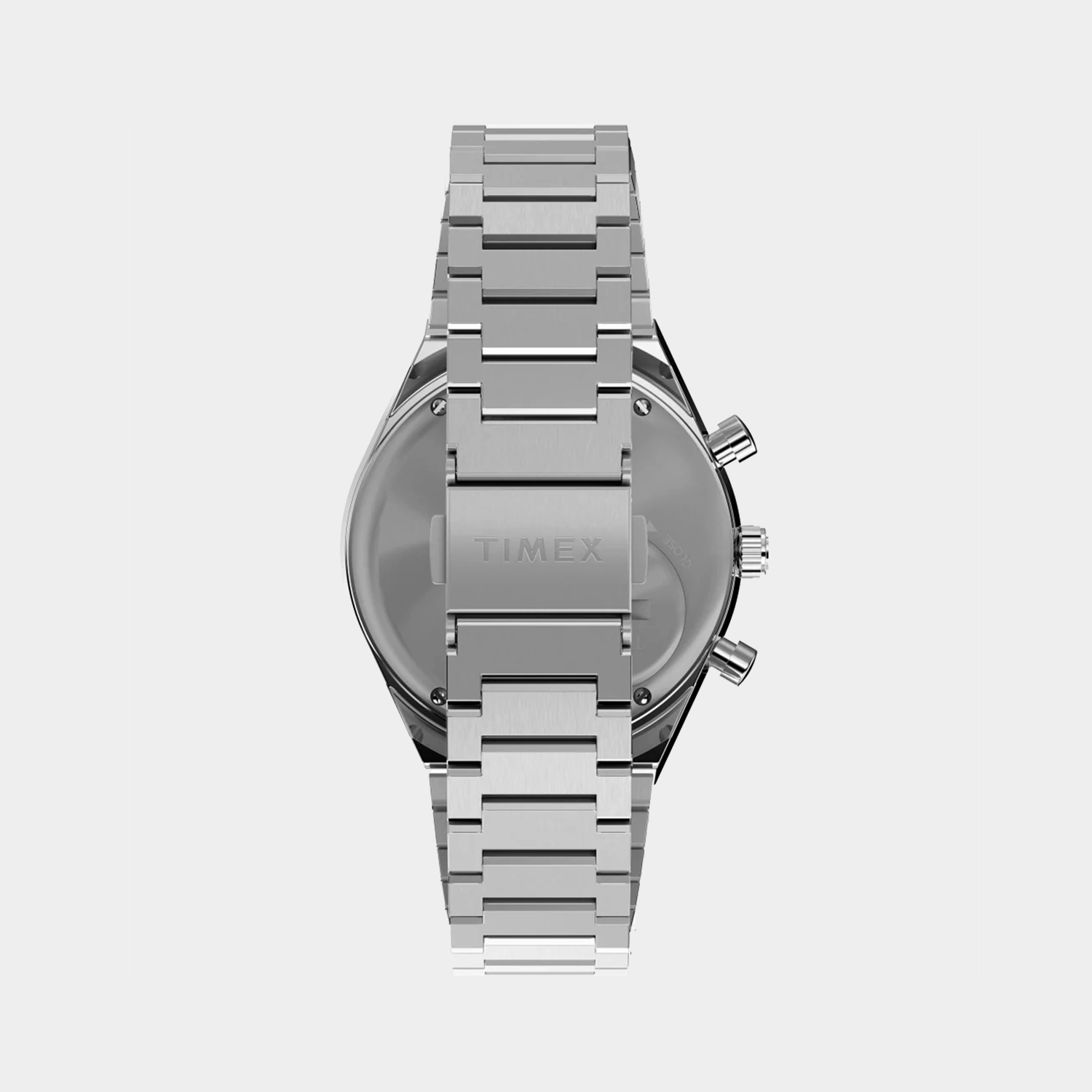 Q Timex Men Quartz White Dial Chronograph Stainless Steel Watch TW2W53300UJ