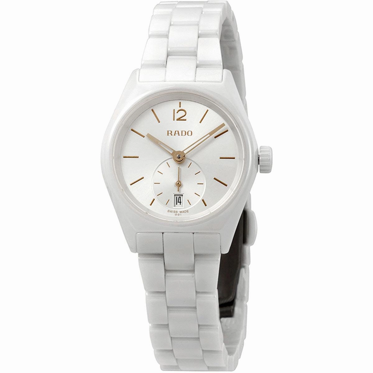 Rado Women's Quartz Watch - True Specchio Silver Tone Dial Ceramic Bracelet | R27085012